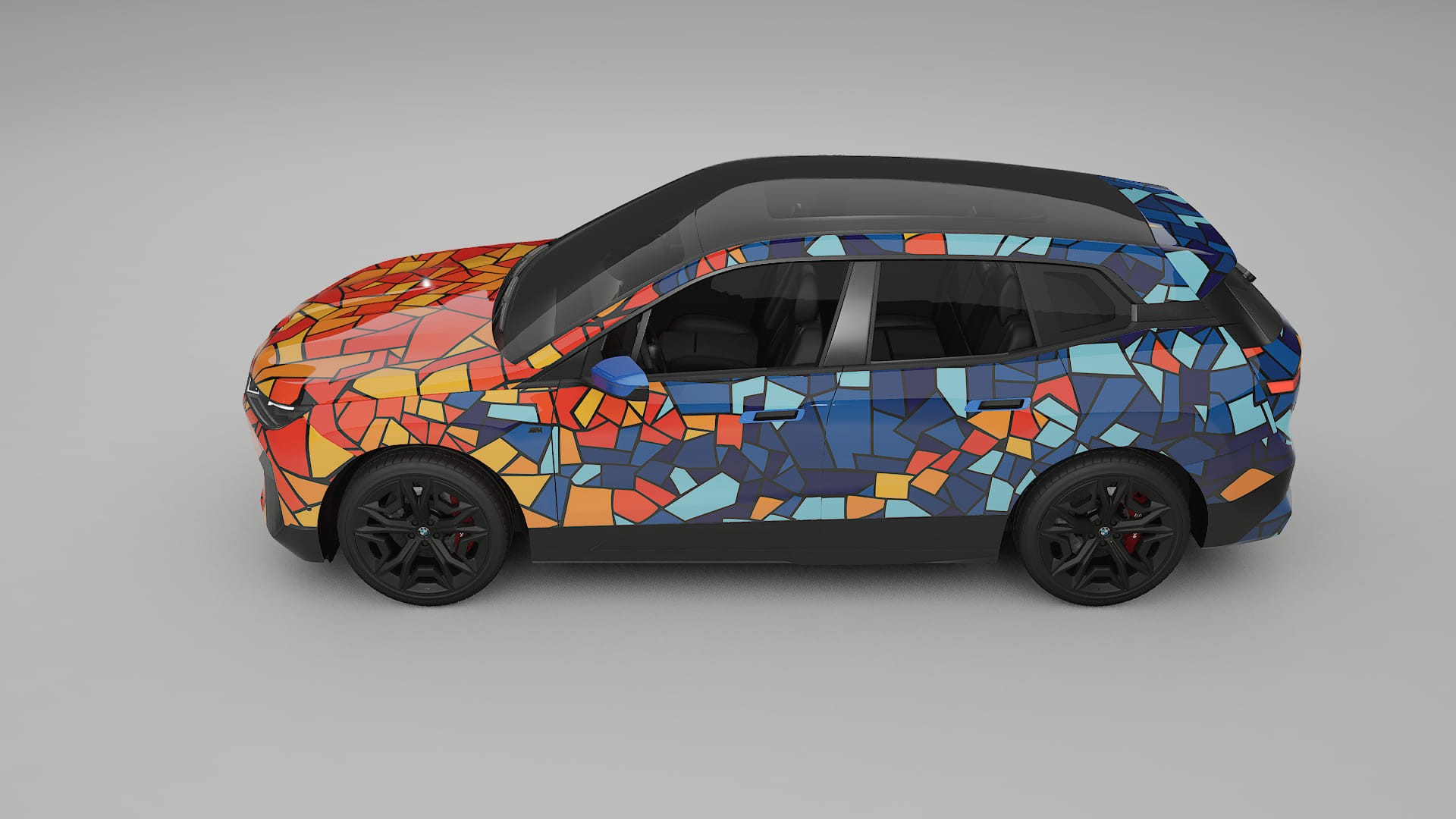 BMW iX M60 BARCELONA – Designad Wrap PPF-sats i utskrivbar polyuretanfilm