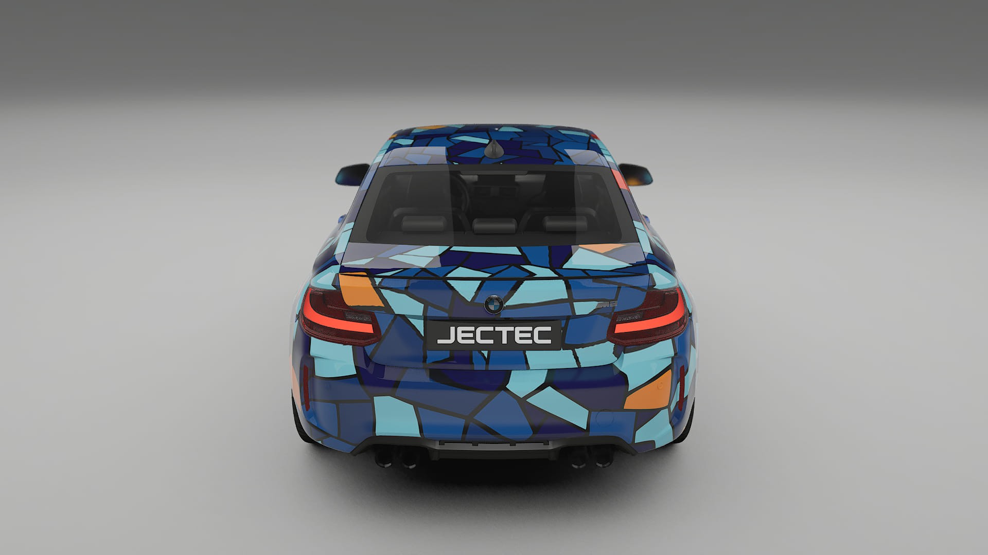 BMW M2 F87 facelift LCI BARCELONA – Designad Wrap PPF-sats i utskrivbar polyuretanfilm