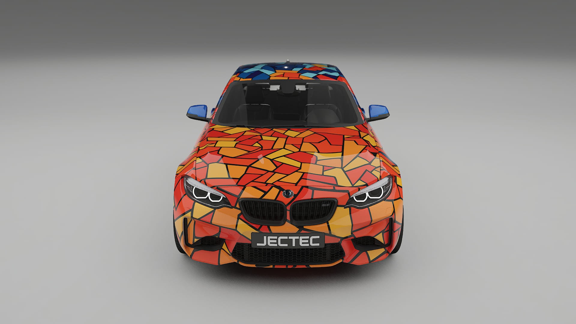 BMW M2 F87 facelift LCI BARCELONA – Designad Wrap PPF-sats i utskrivbar polyuretanfilm