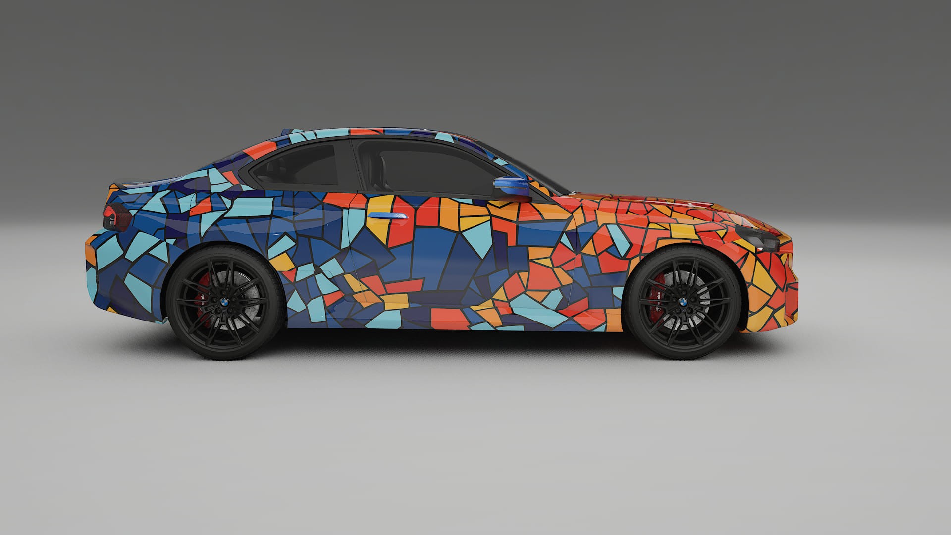 BMW M2 G87 BARCELONA – Designad Wrap PPF-sats i utskrivbar polyuretanfilm
