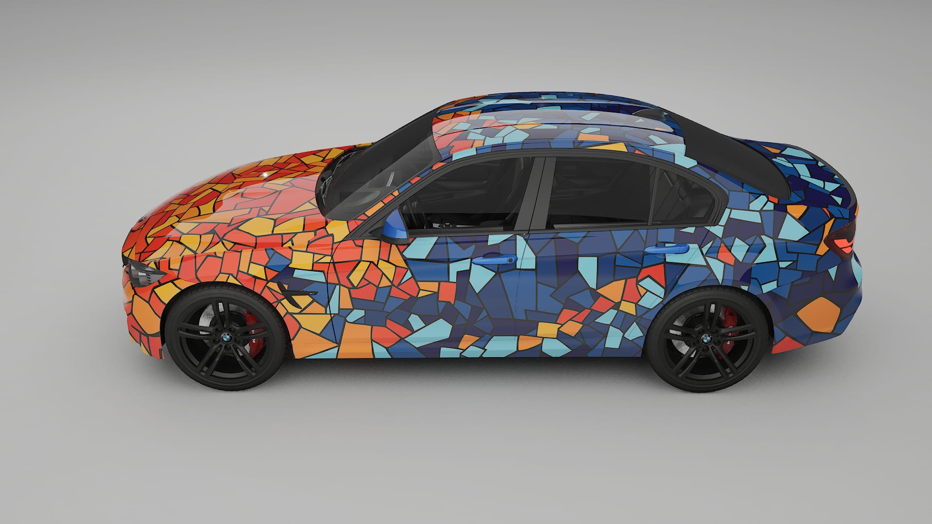 BMW M3 F80 BARCELONA – Designad Wrap PPF-sats i utskrivbar polyuretanfilm