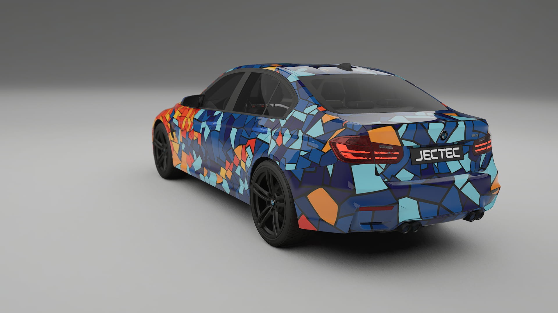 BMW M3 F80 BARCELONA – Designad Wrap PPF-sats i utskrivbar polyuretanfilm