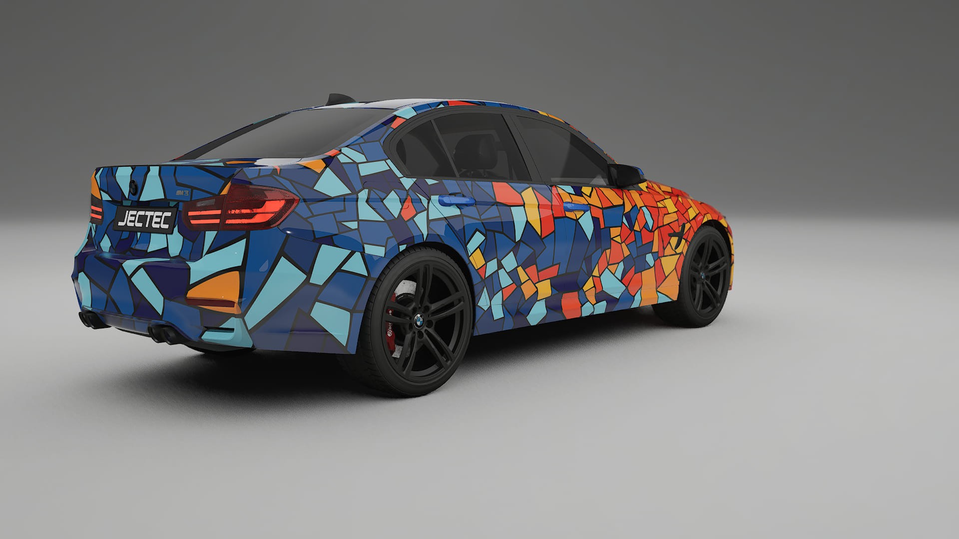 BMW M3 F80 BARCELONA – Designad Wrap PPF-sats i utskrivbar polyuretanfilm