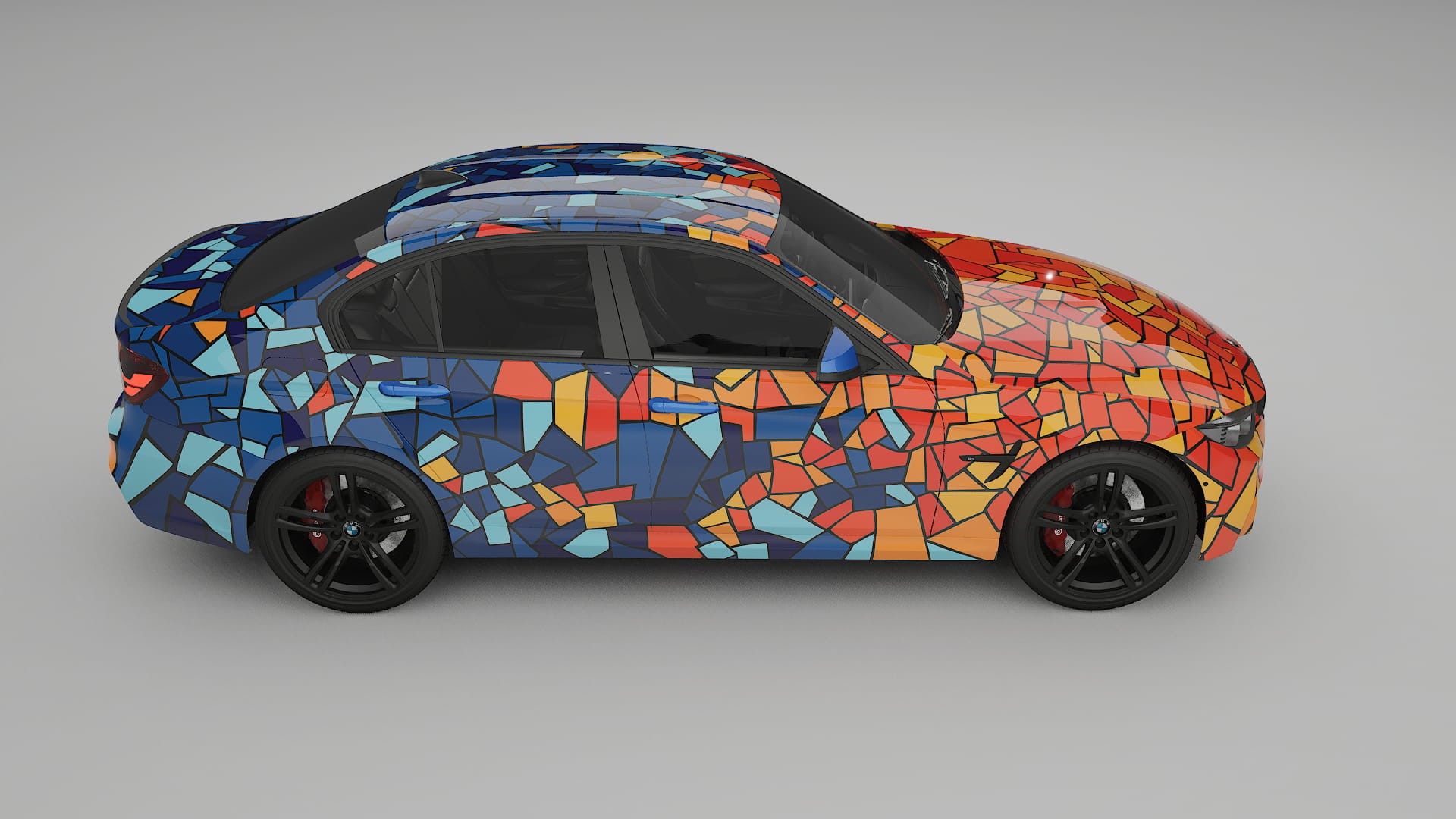 BMW M3 F80 BARCELONA – Designad Wrap PPF-sats i utskrivbar polyuretanfilm