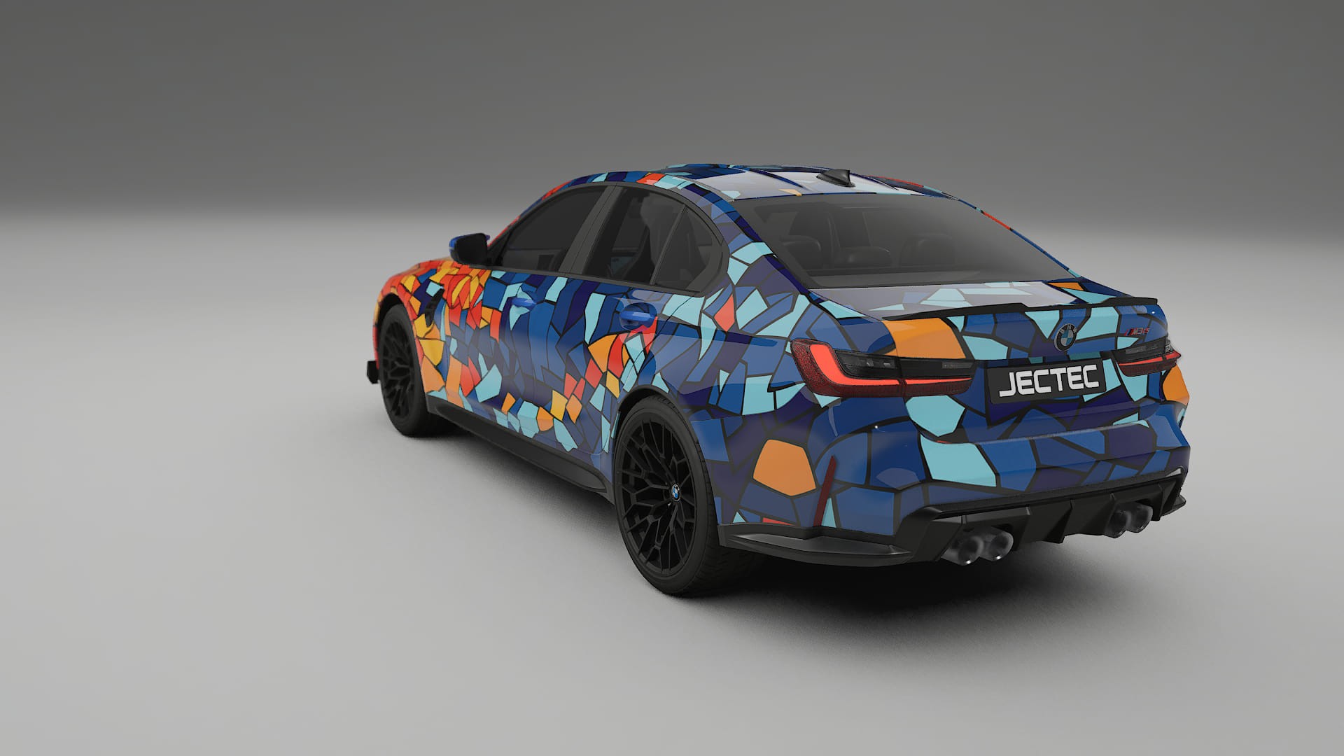 BMW M3 G80 Competition CS BARCELONA – Designad Wrap PPF-sats i utskrivbar polyuretanfilm