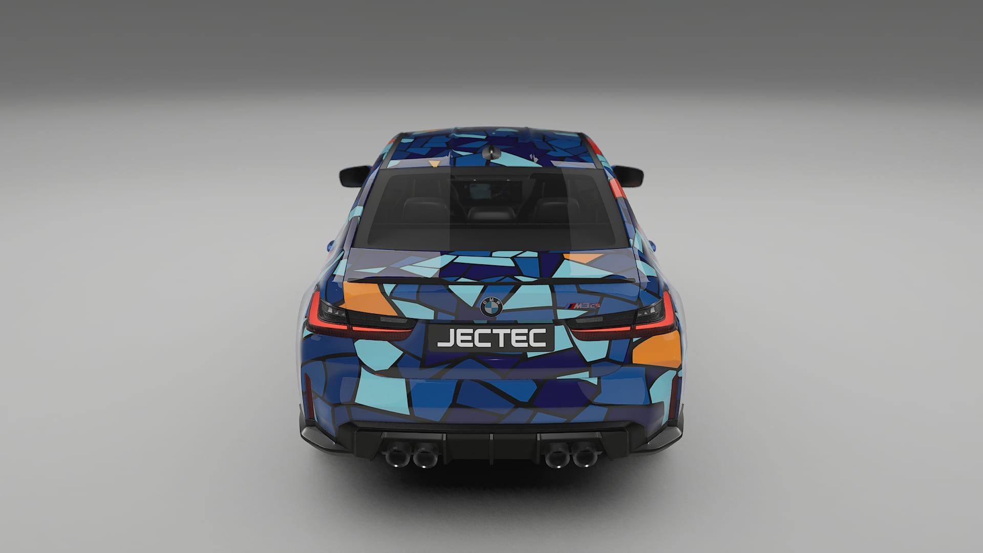 BMW M3 G80 Competition CS BARCELONA – Designad Wrap PPF-sats i utskrivbar polyuretanfilm