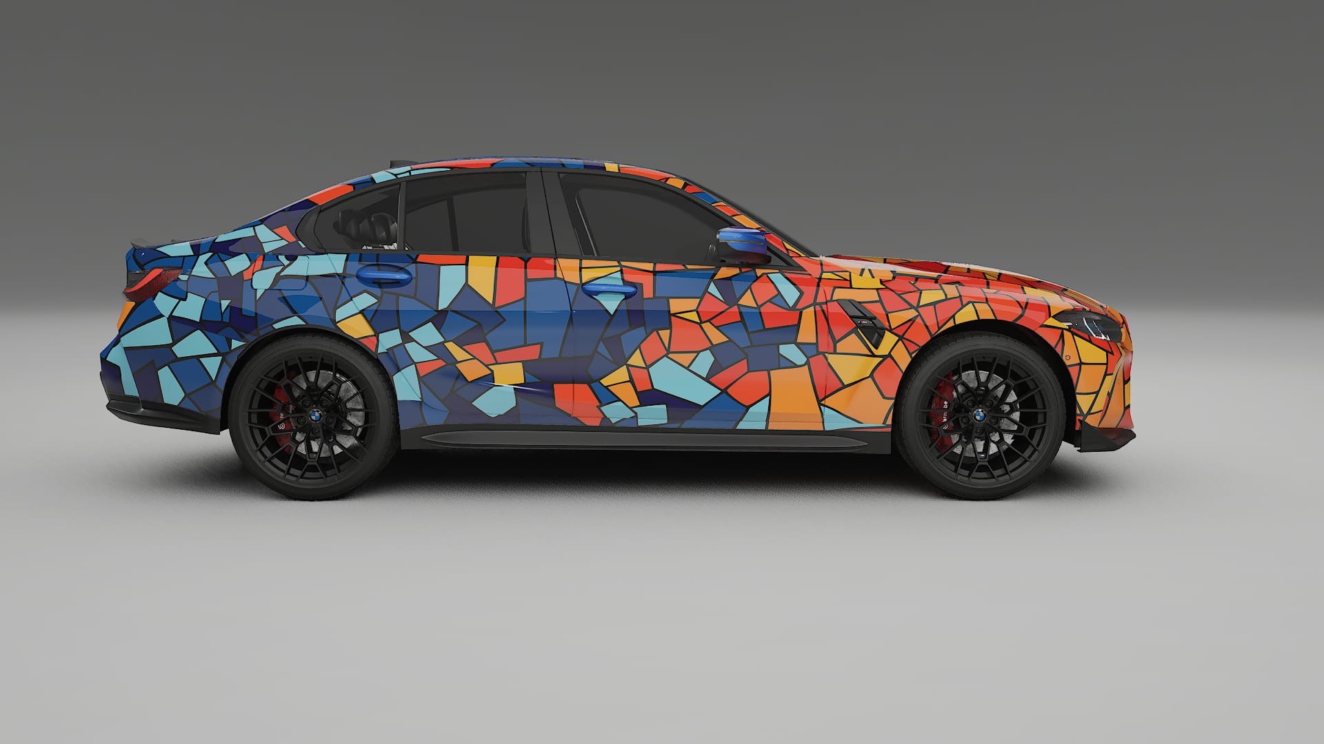 BMW M3 G80 Competition CS BARCELONA – Designad Wrap PPF-sats i utskrivbar polyuretanfilm