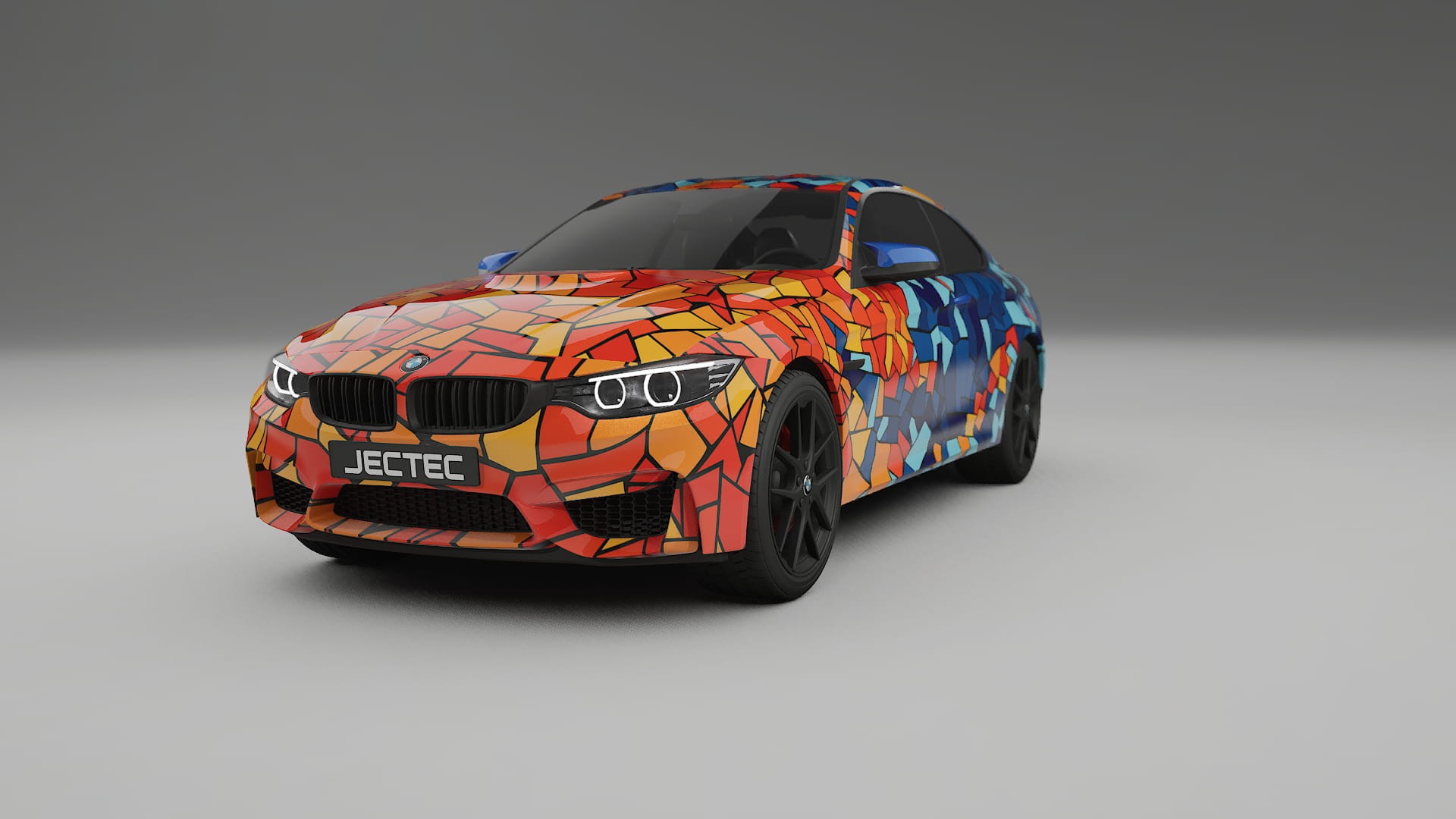 BMW M4 F82 BARCELONA – Designad Wrap PPF-sats i utskrivbar polyuretanfilm