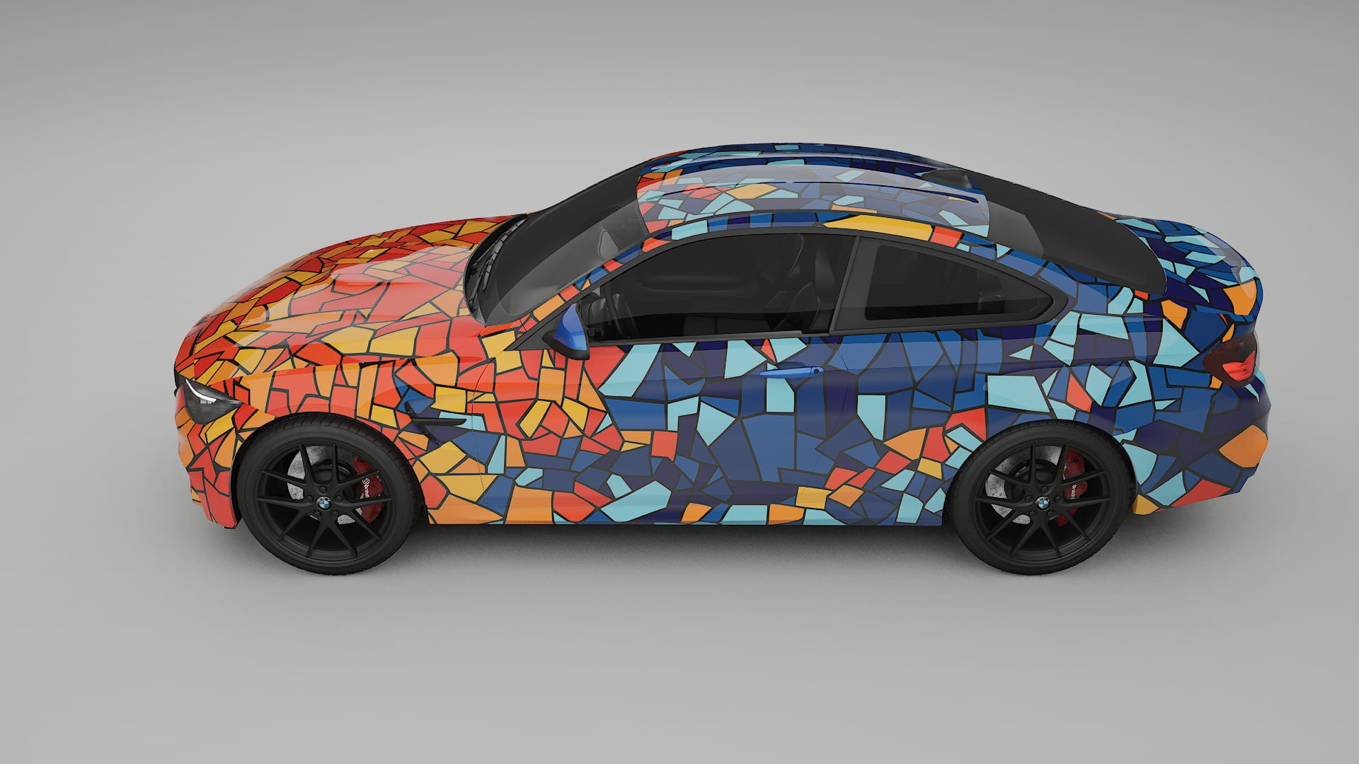 BMW M4 F82 BARCELONA – Designad Wrap PPF-sats i utskrivbar polyuretanfilm