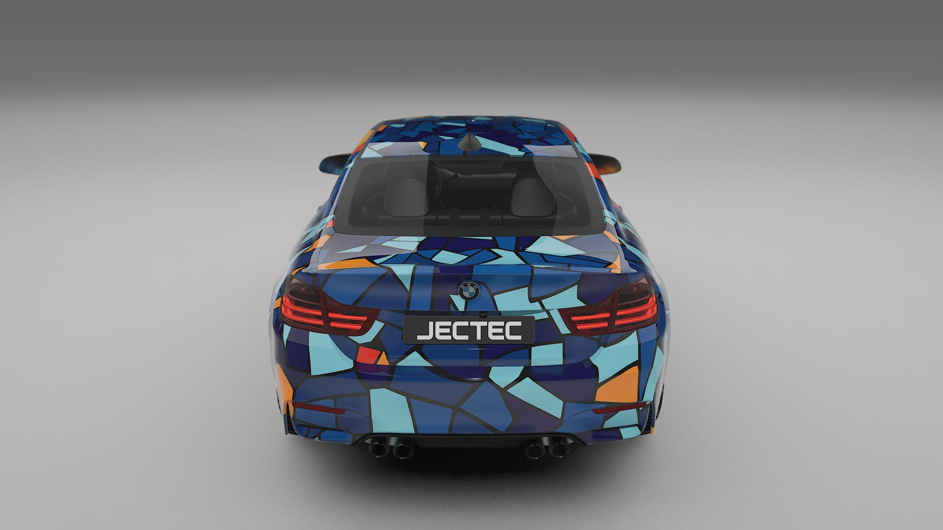 BMW M4 F82 BARCELONA – Designad Wrap PPF-sats i utskrivbar polyuretanfilm