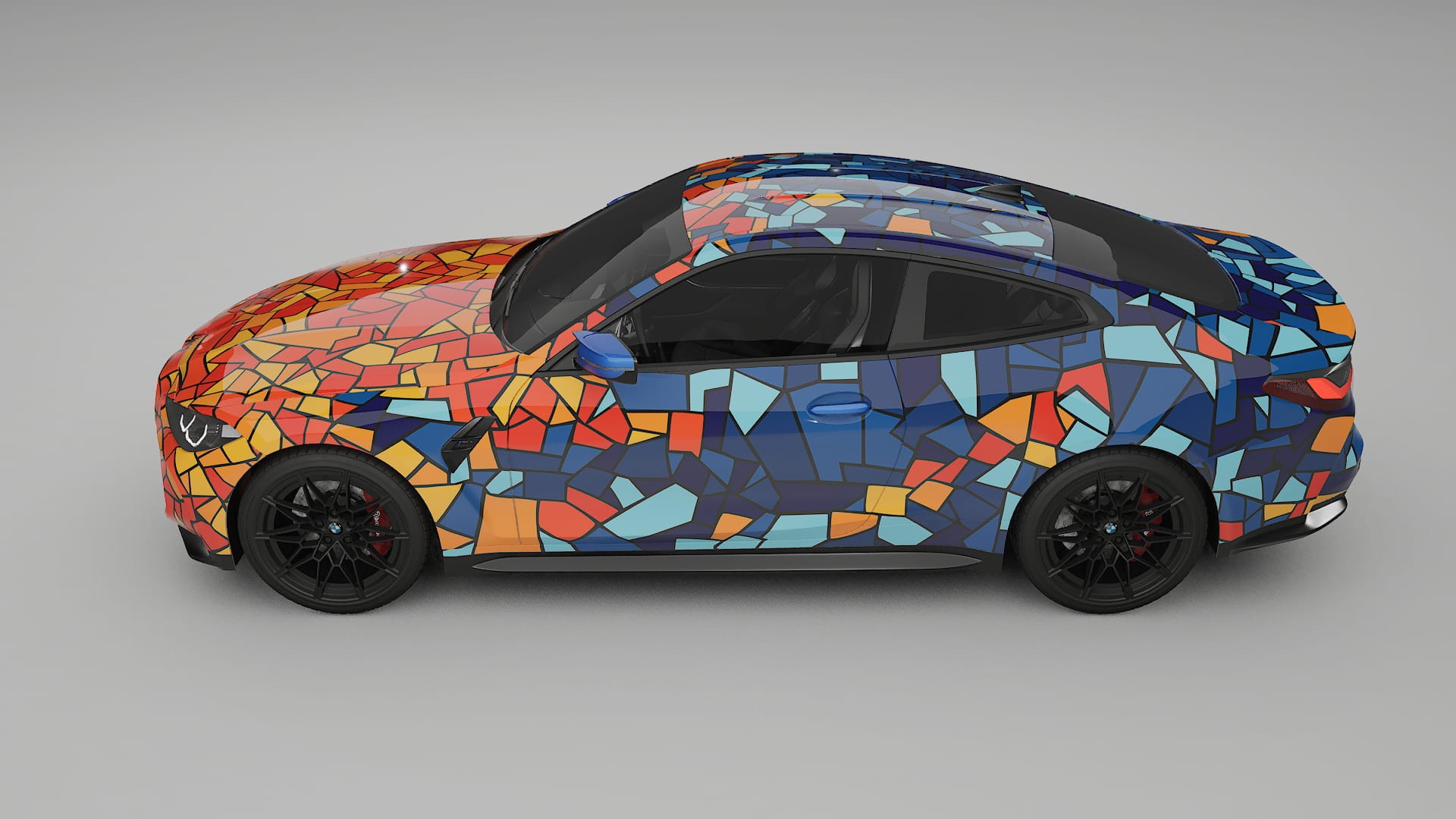 BMW M4 G82 BARCELONA – Designad Wrap PPF-sats i utskrivbar polyuretanfilm