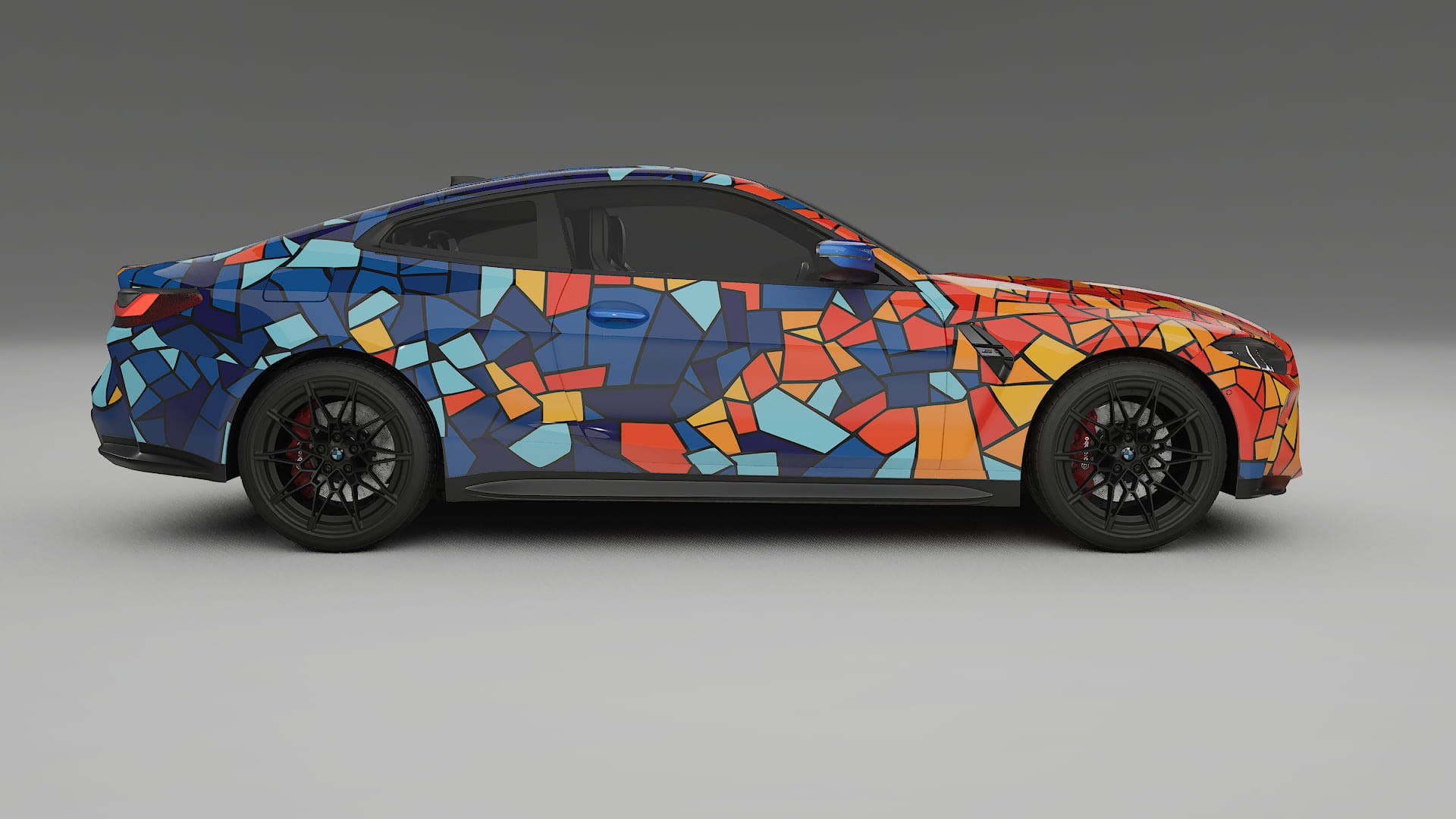 BMW M4 G82 BARCELONA – Designad Wrap PPF-sats i utskrivbar polyuretanfilm