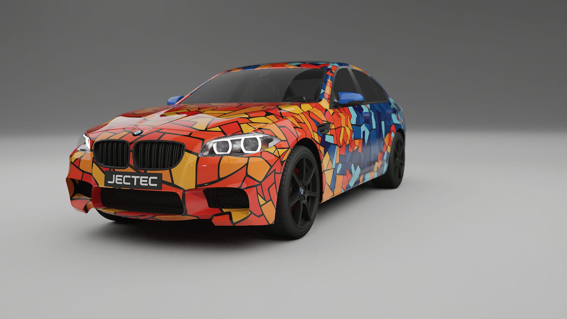 BMW M5 F10 BARCELONA – Designad Wrap PPF-sats i utskrivbar polyuretanfilm