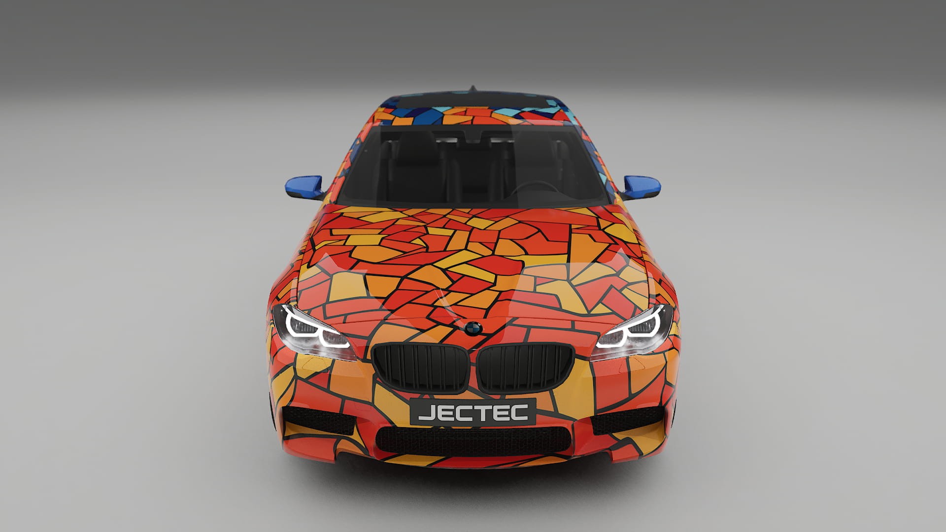 BMW M5 F10 BARCELONA – Designad Wrap PPF-sats i utskrivbar polyuretanfilm