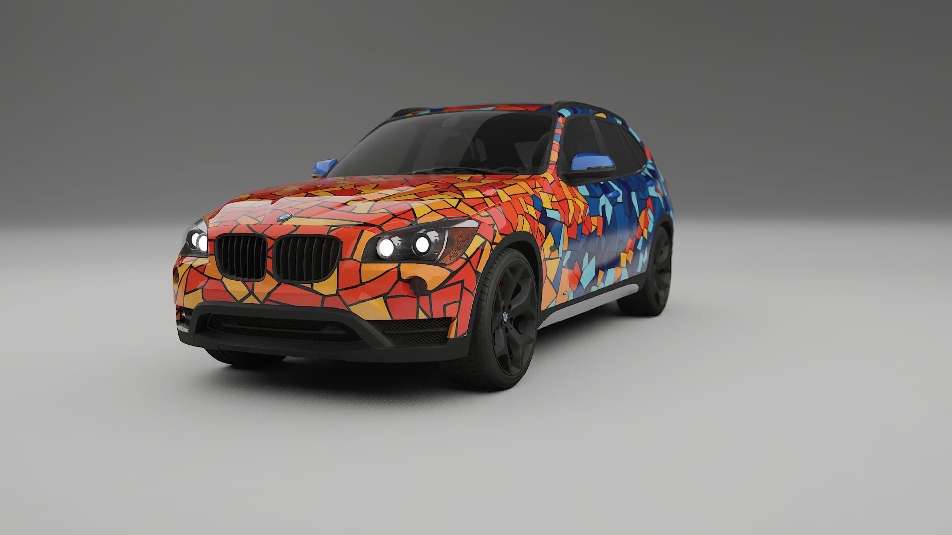 BMW X1 E84 BARCELONA – Designad Wrap PPF-sats i utskrivbar polyuretanfilm