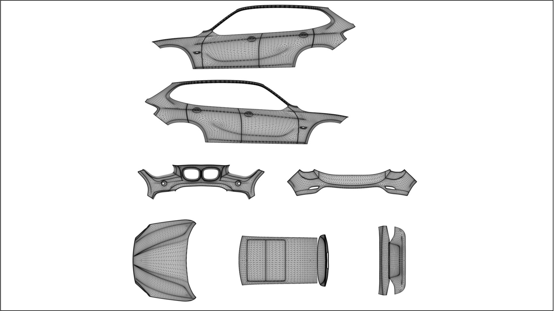 BMW X1 E84 BARCELONA – Designad Wrap PPF-sats i utskrivbar polyuretanfilm 2