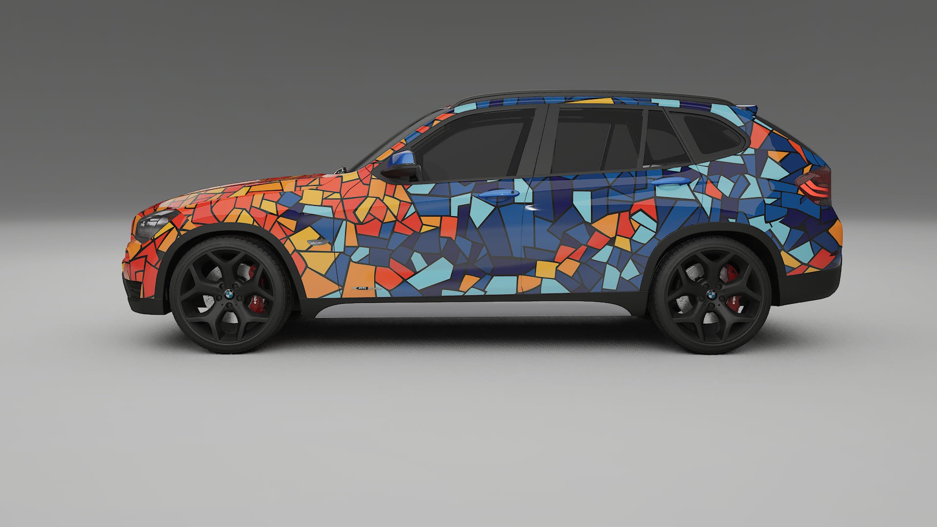 BMW X1 E84 BARCELONA – Designad Wrap PPF-sats i utskrivbar polyuretanfilm