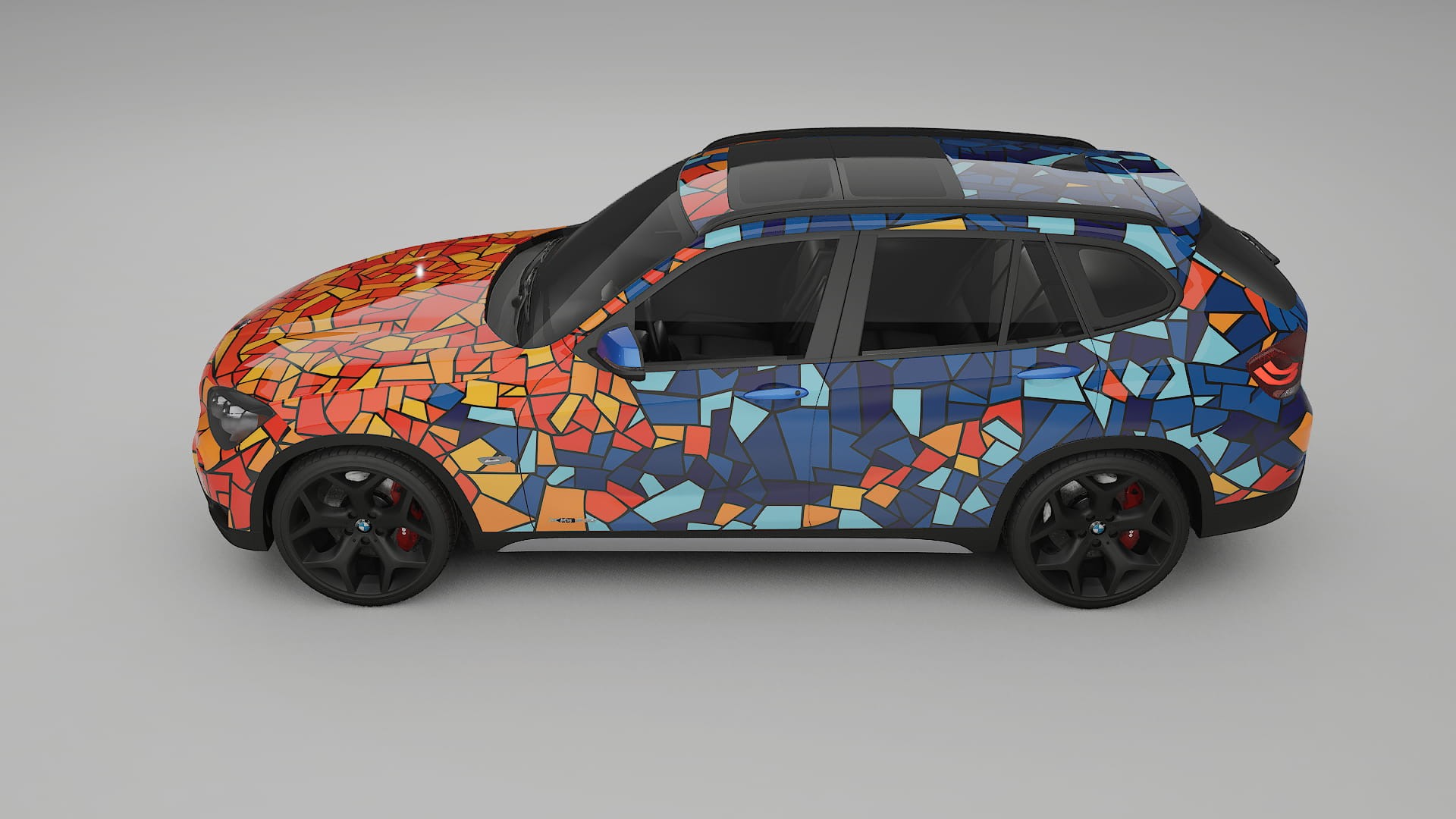 BMW X1 E84 BARCELONA – Designad Wrap PPF-sats i utskrivbar polyuretanfilm