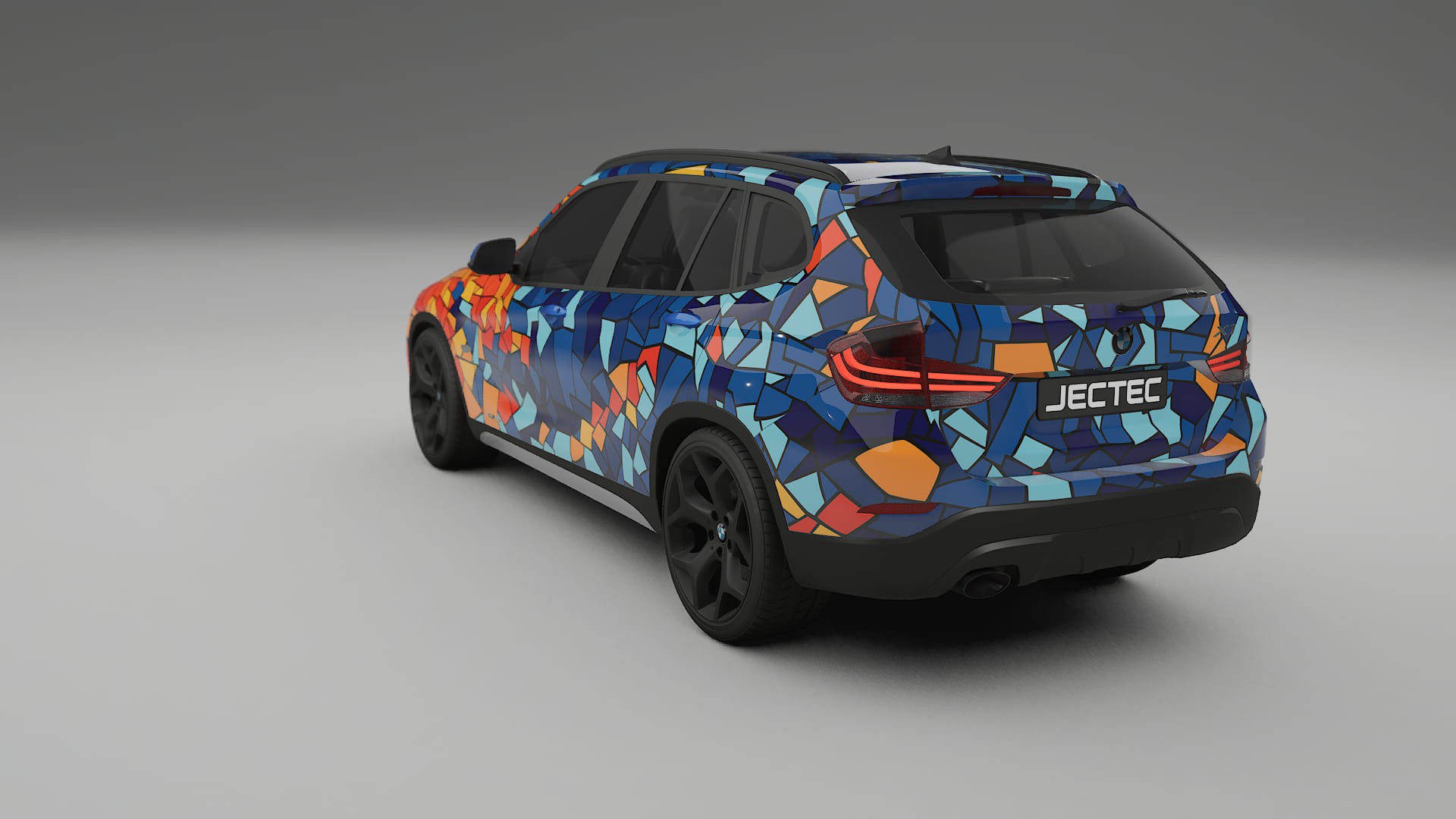 BMW X1 E84 BARCELONA – Designad Wrap PPF-sats i utskrivbar polyuretanfilm