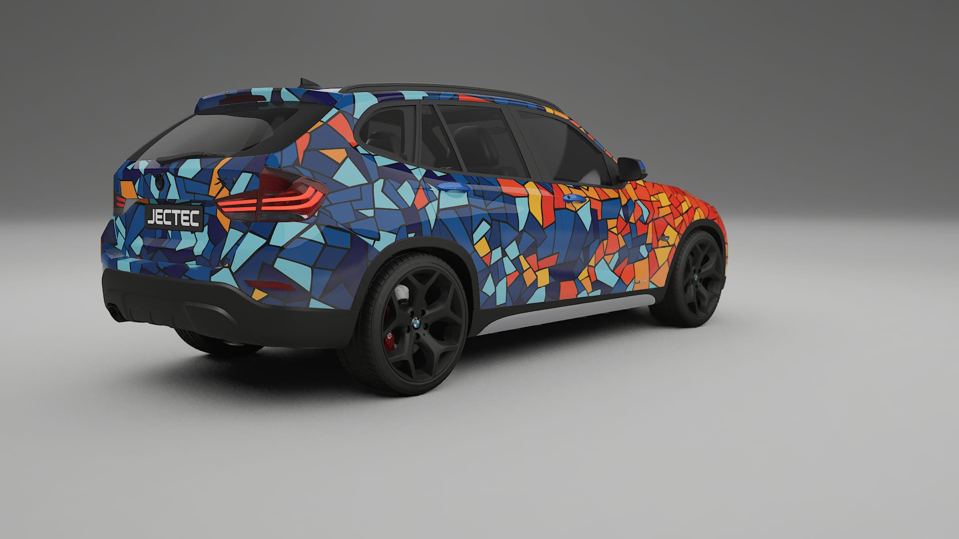 BMW X1 E84 BARCELONA – Designad Wrap PPF-sats i utskrivbar polyuretanfilm