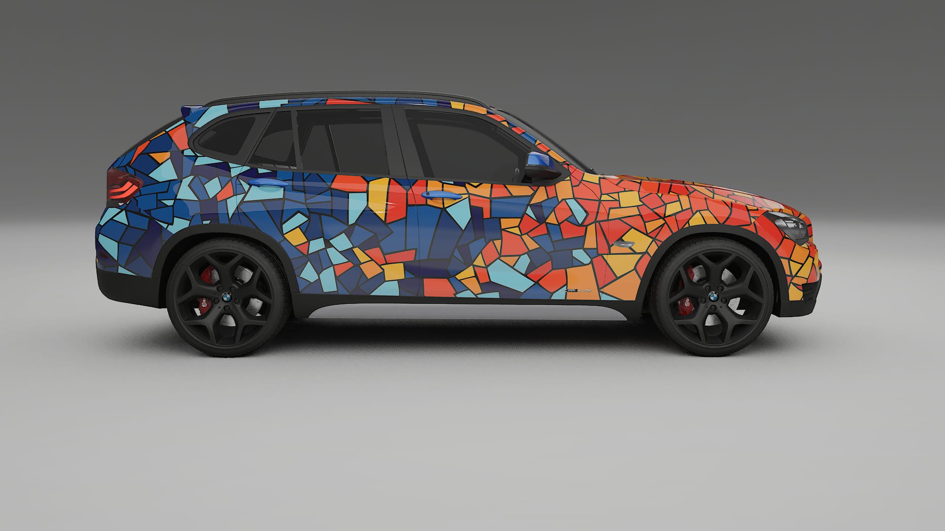 BMW X1 E84 BARCELONA – Designad Wrap PPF-sats i utskrivbar polyuretanfilm