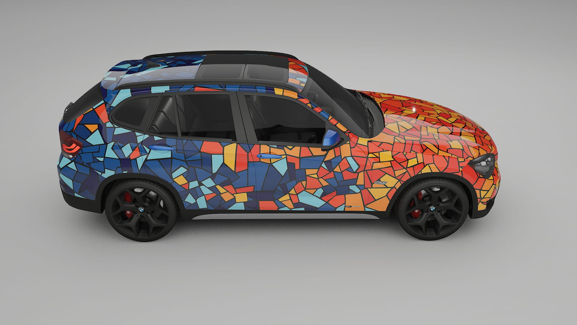 BMW X1 E84 BARCELONA – Designad Wrap PPF-sats i utskrivbar polyuretanfilm