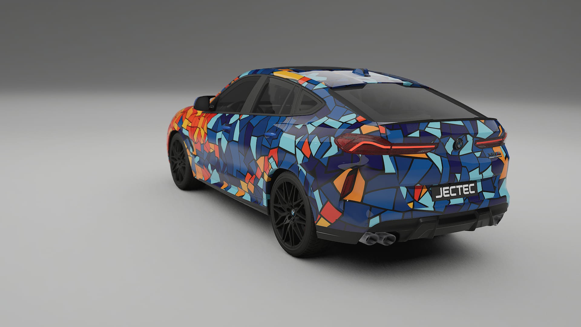 BMW X6 F96 Competition BARCELONA – Designad Wrap PPF-sats i utskrivbar polyuretanfilm