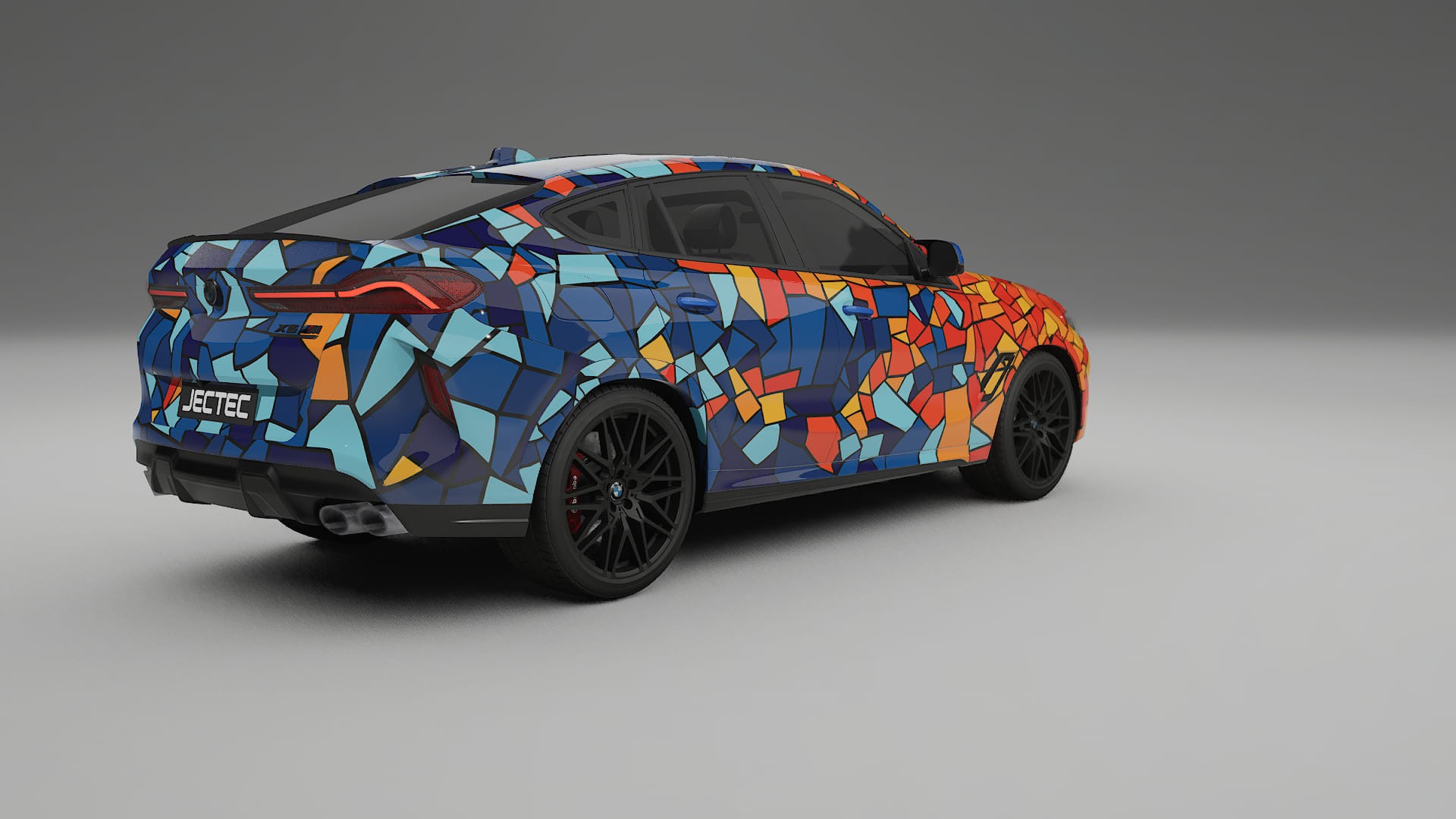 BMW X6 F96 Competition BARCELONA – Designad Wrap PPF-sats i utskrivbar polyuretanfilm