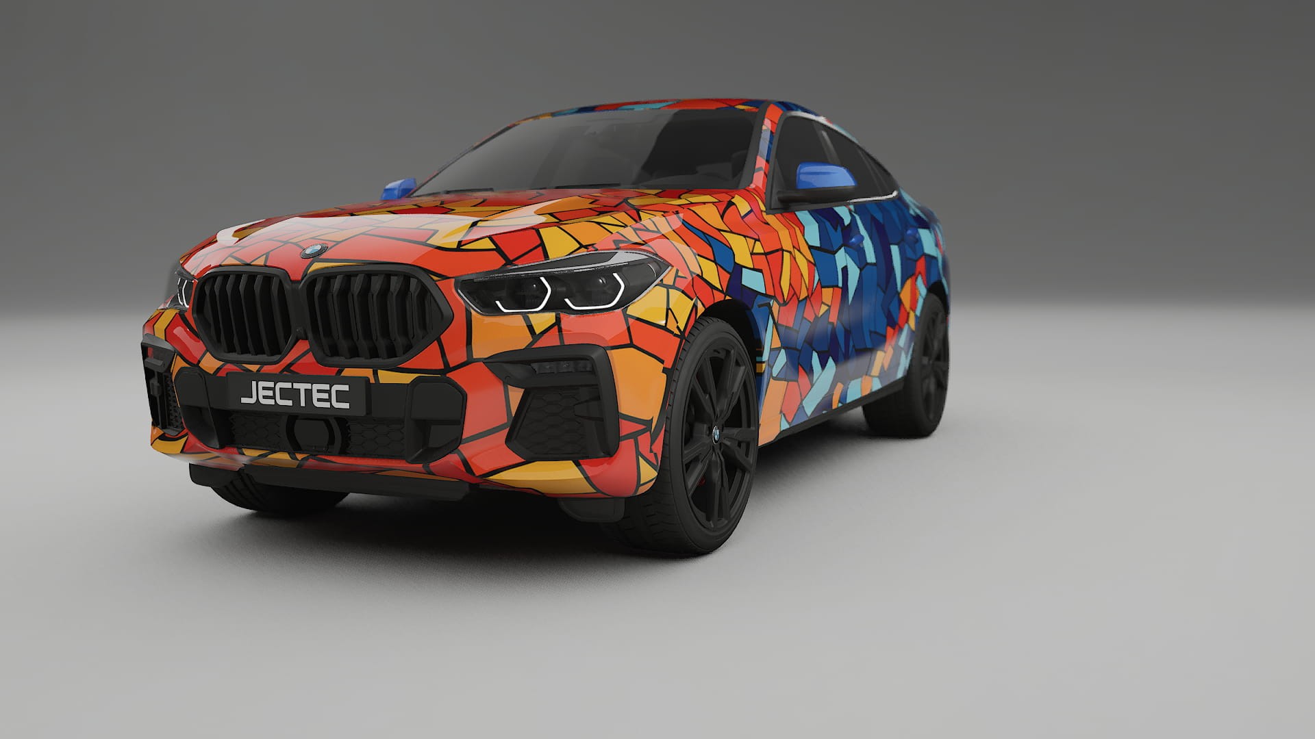 BMW X6 G06 F96 BARCELONA – Designad Wrap PPF-sats i utskrivbar polyuretanfilm