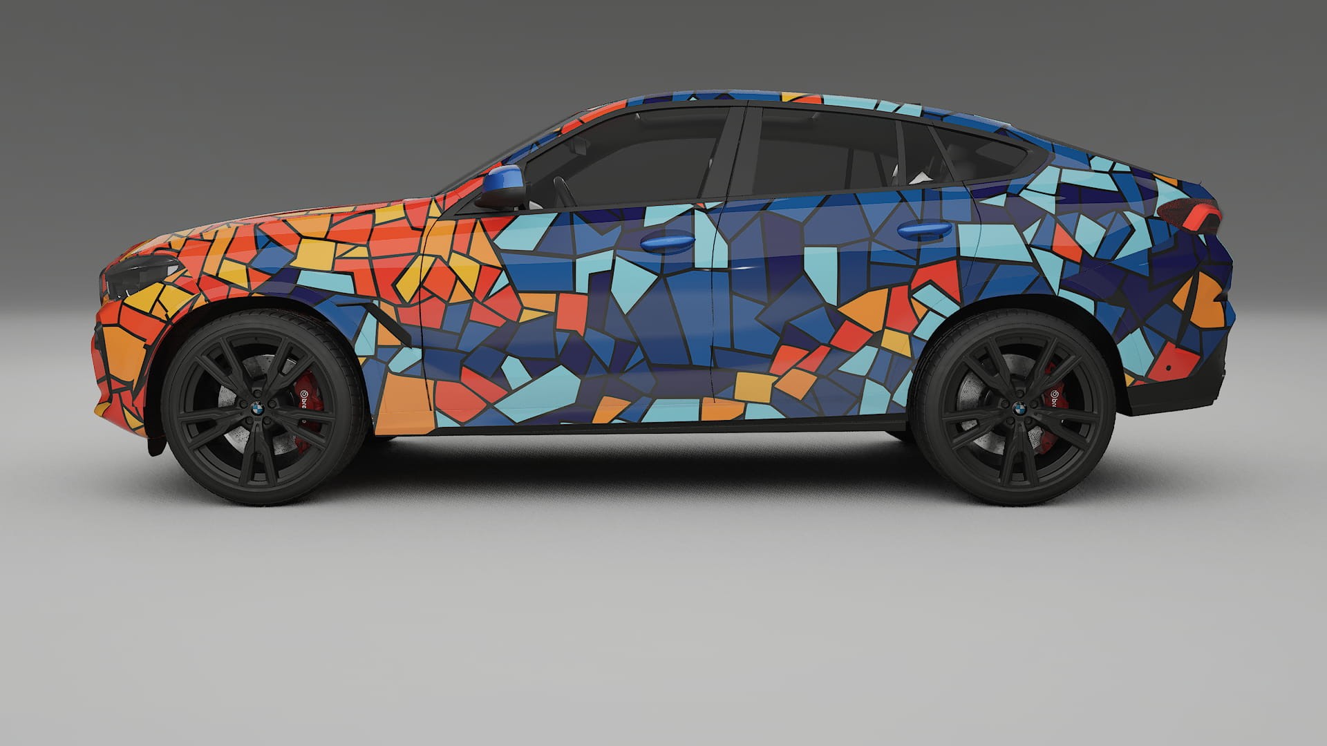 BMW X6 G06 F96 BARCELONA – Designad Wrap PPF-sats i utskrivbar polyuretanfilm