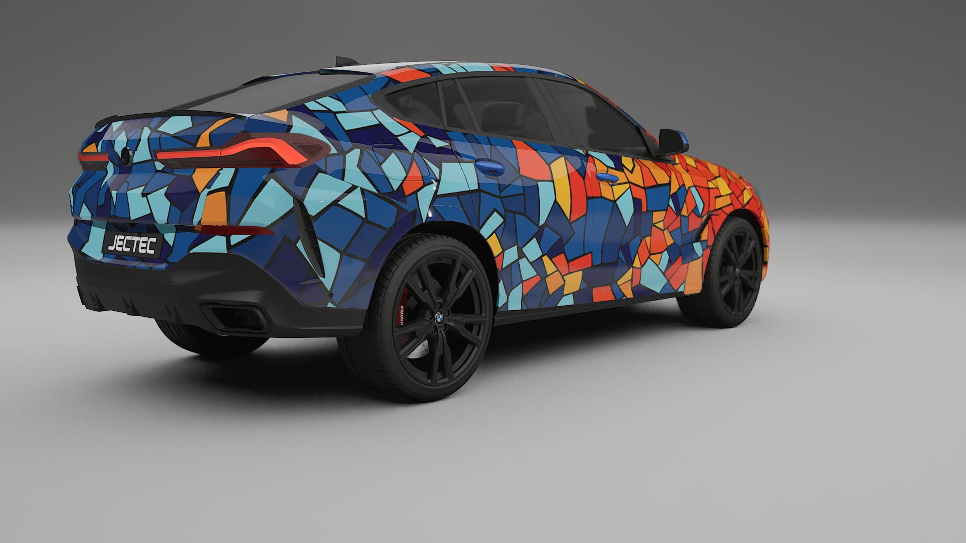 BMW X6 G06 F96 BARCELONA – Designad Wrap PPF-sats i utskrivbar polyuretanfilm
