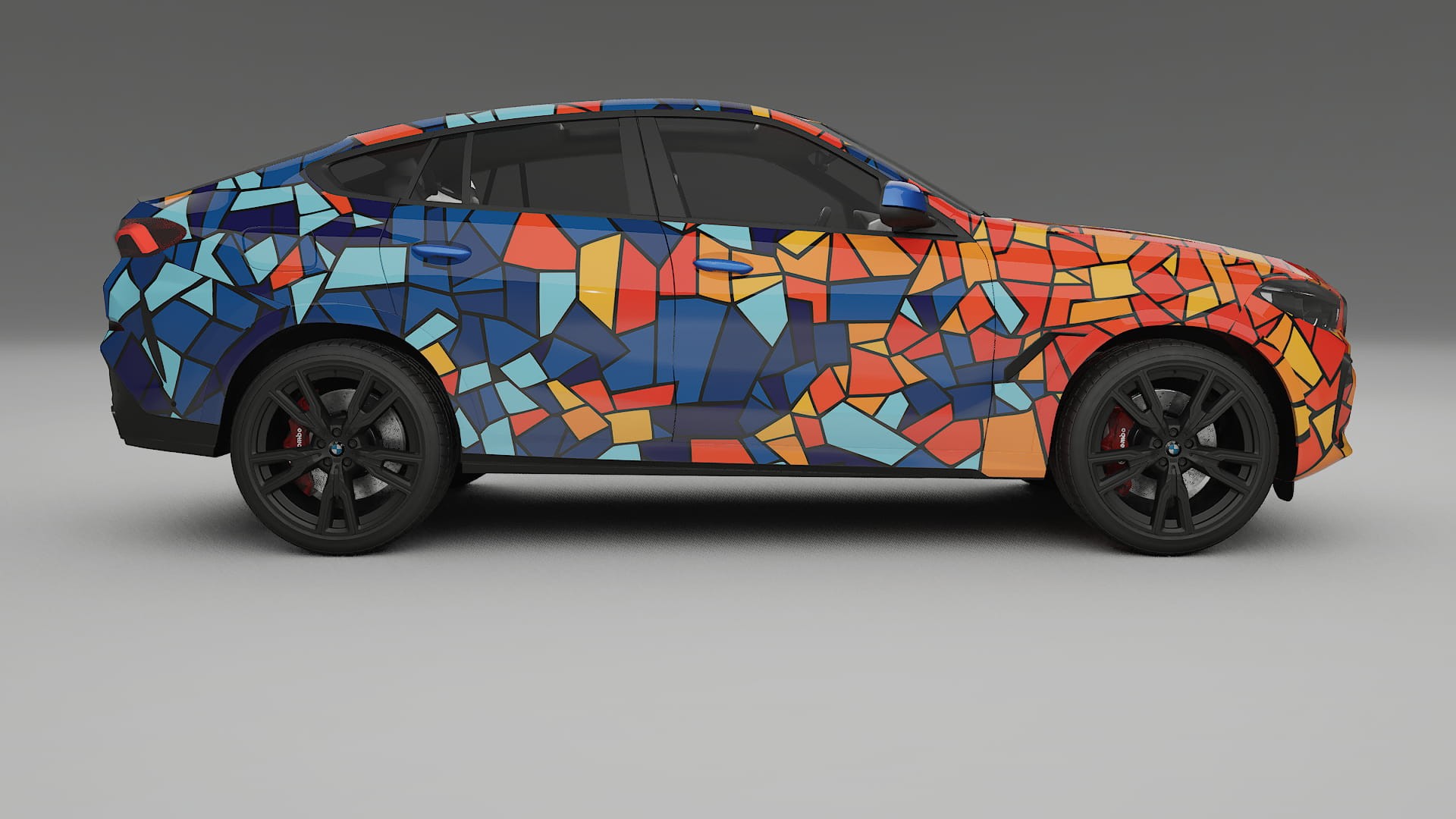 BMW X6 G06 F96 BARCELONA – Designad Wrap PPF-sats i utskrivbar polyuretanfilm