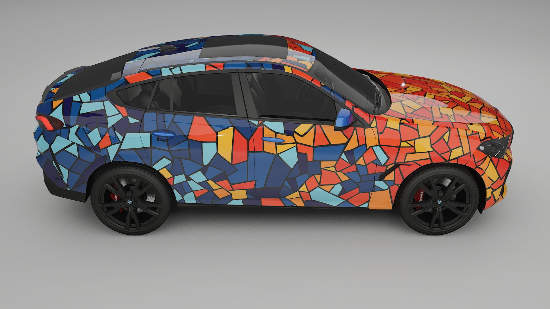 BMW X6 G06 F96 BARCELONA – Designad Wrap PPF-sats i utskrivbar polyuretanfilm