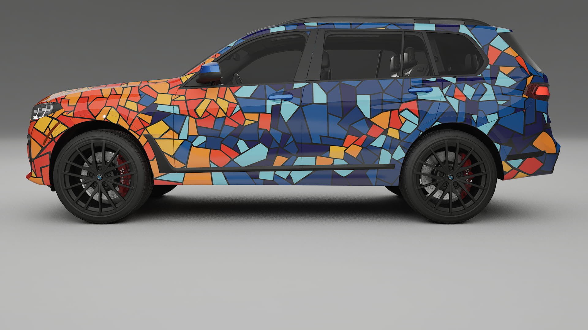 BMW X7 M G07 BARCELONA – Designad Wrap PPF-sats i utskrivbar polyuretanfilm