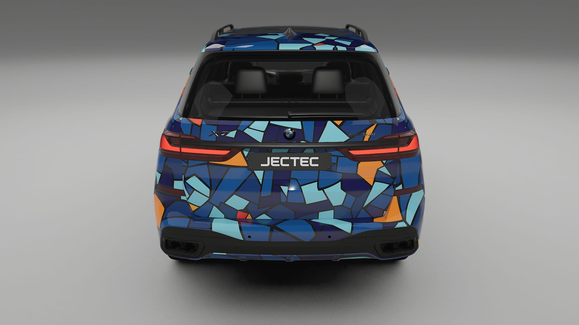 BMW X7 M G07 BARCELONA – Designad Wrap PPF-sats i utskrivbar polyuretanfilm