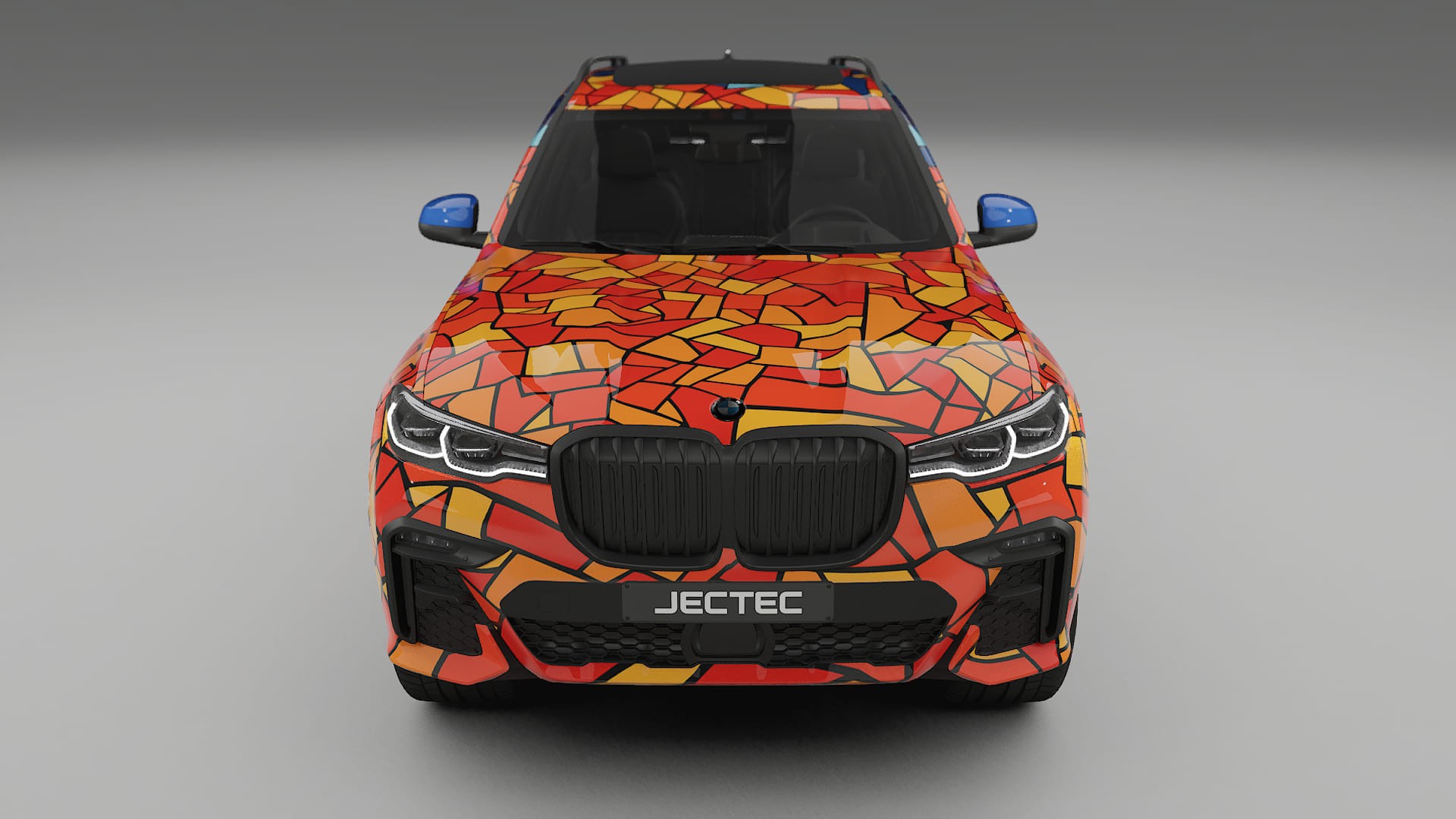 BMW X7 M G07 BARCELONA – Designad Wrap PPF-sats i utskrivbar polyuretanfilm