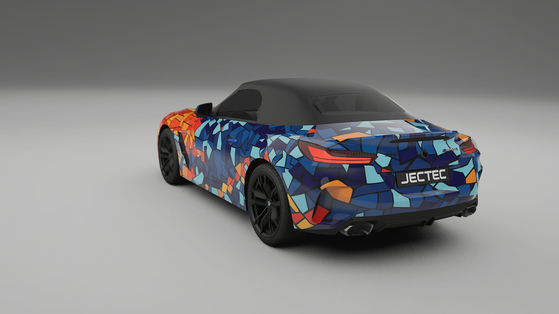 BMW Z4 G29 M40i First edition roadster BARCELONA – Designad Wrap PPF-sats i utskrivbar polyuretanfilm
