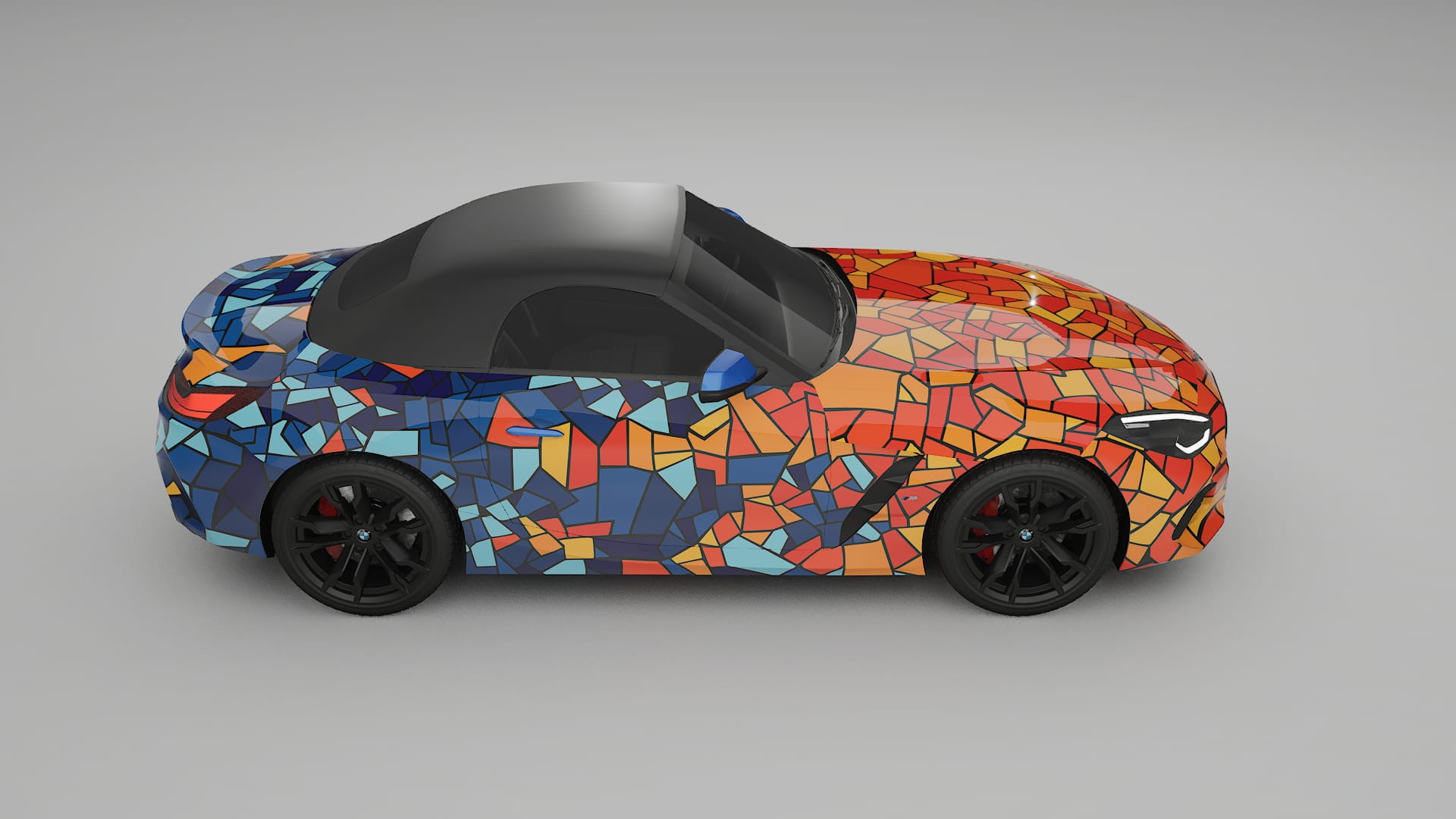 BMW Z4 G29 M40i First edition roadster BARCELONA – Designad Wrap PPF-sats i utskrivbar polyuretanfilm