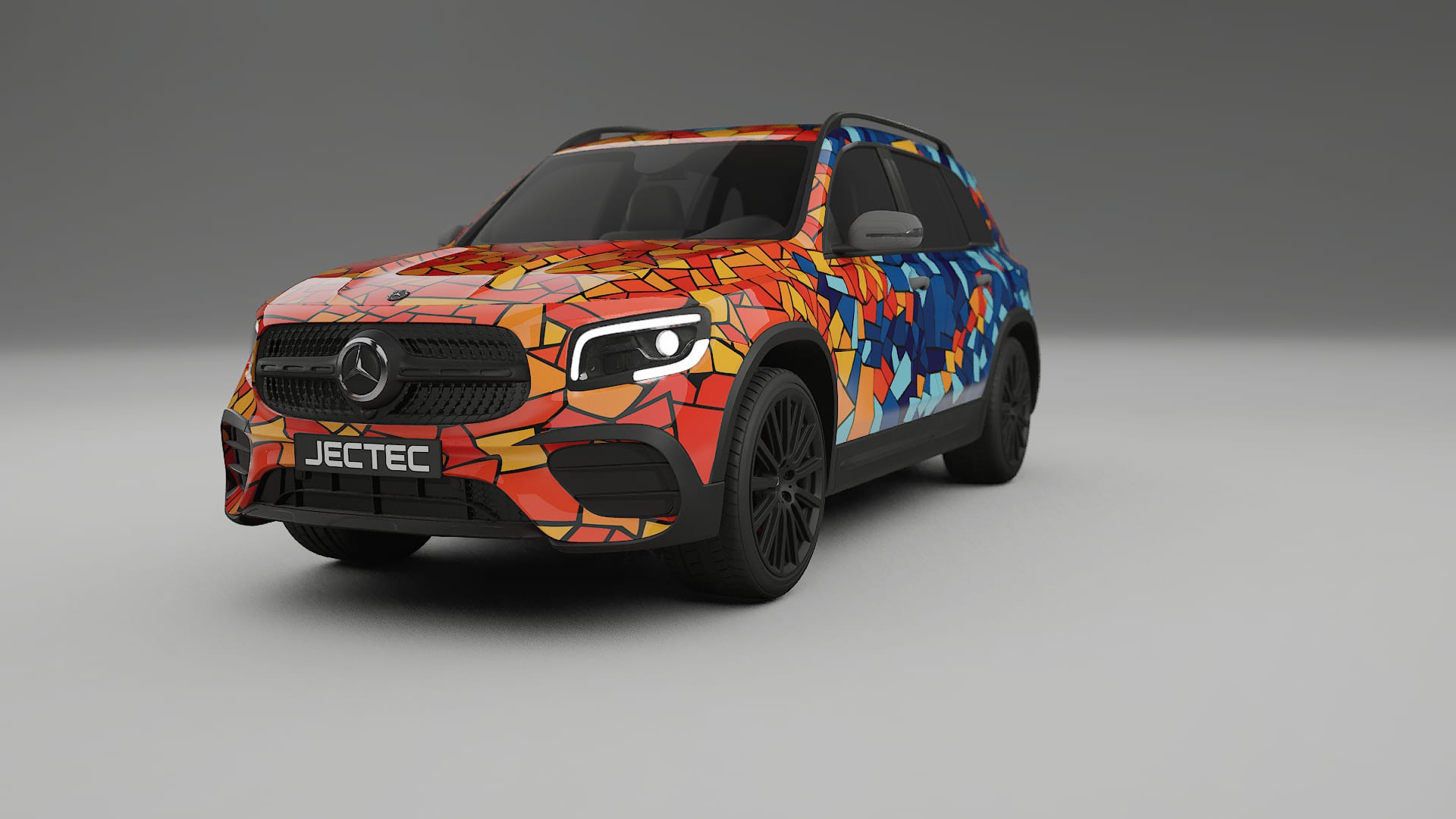 Mercedes AMG GLB BARCELONA – Designad Wrap PPF-sats i utskrivbar polyuretanfilm