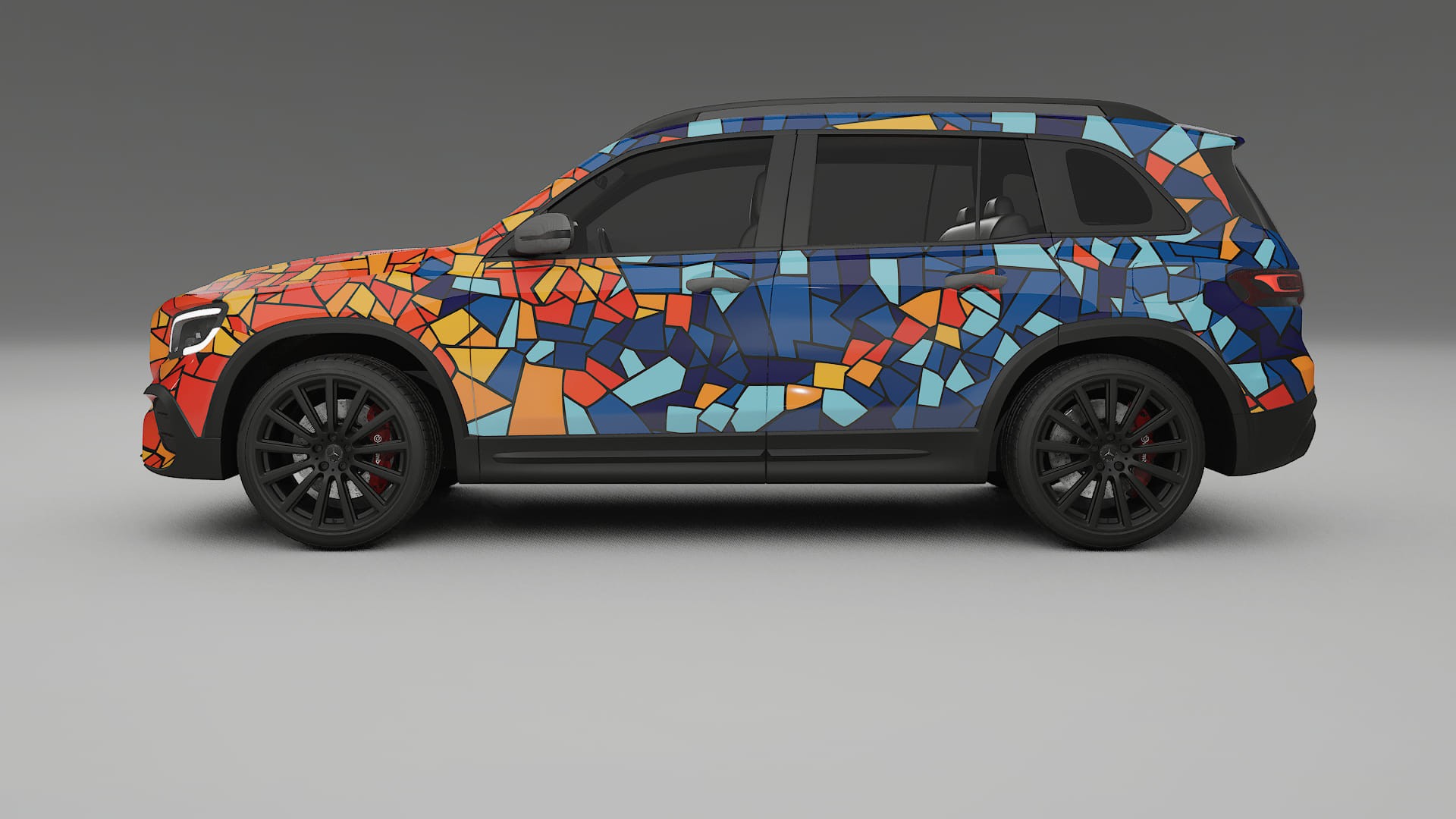 Mercedes AMG GLB BARCELONA – Designad Wrap PPF-sats i utskrivbar polyuretanfilm