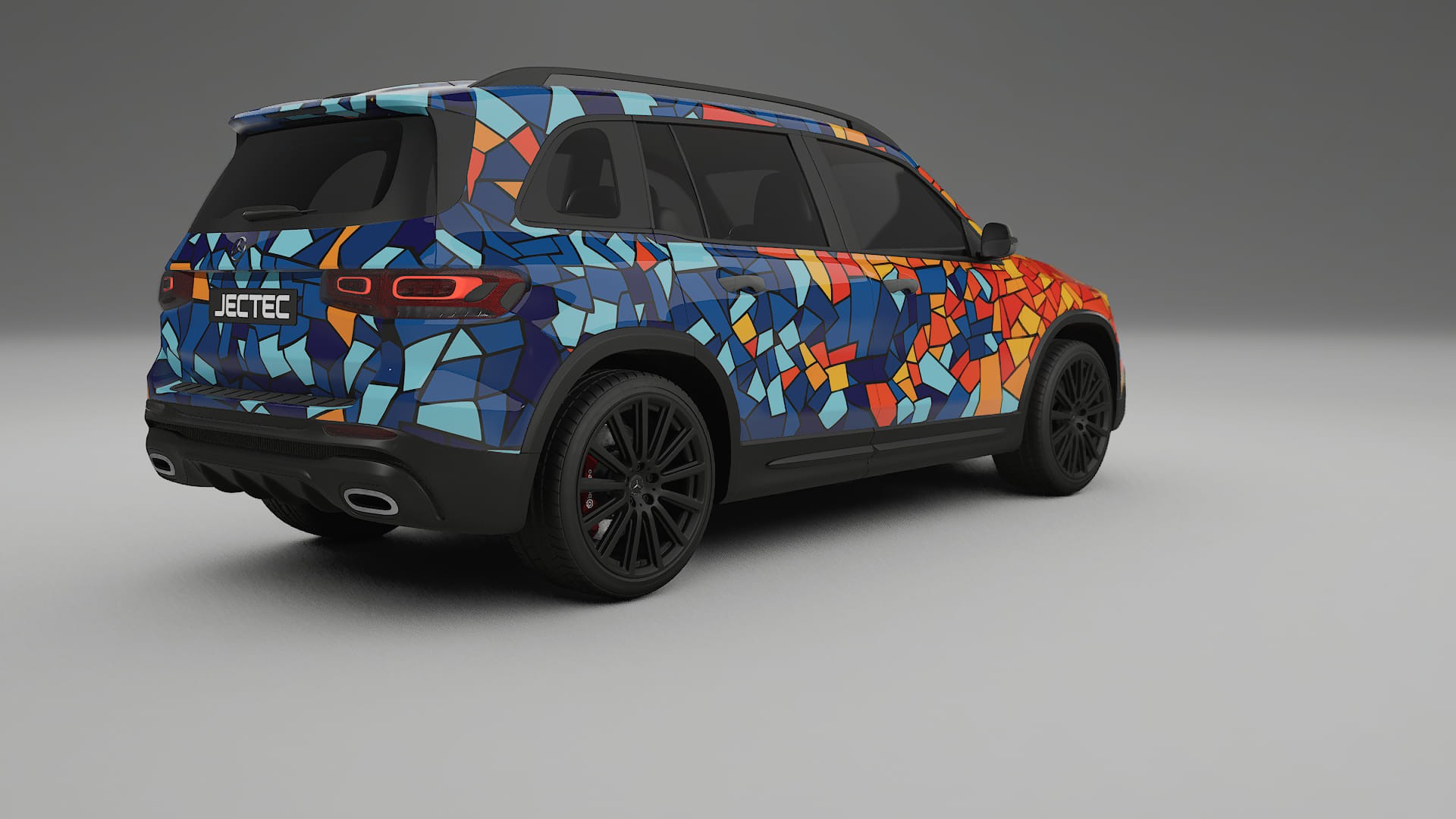 Mercedes AMG GLB BARCELONA – Designad Wrap PPF-sats i utskrivbar polyuretanfilm