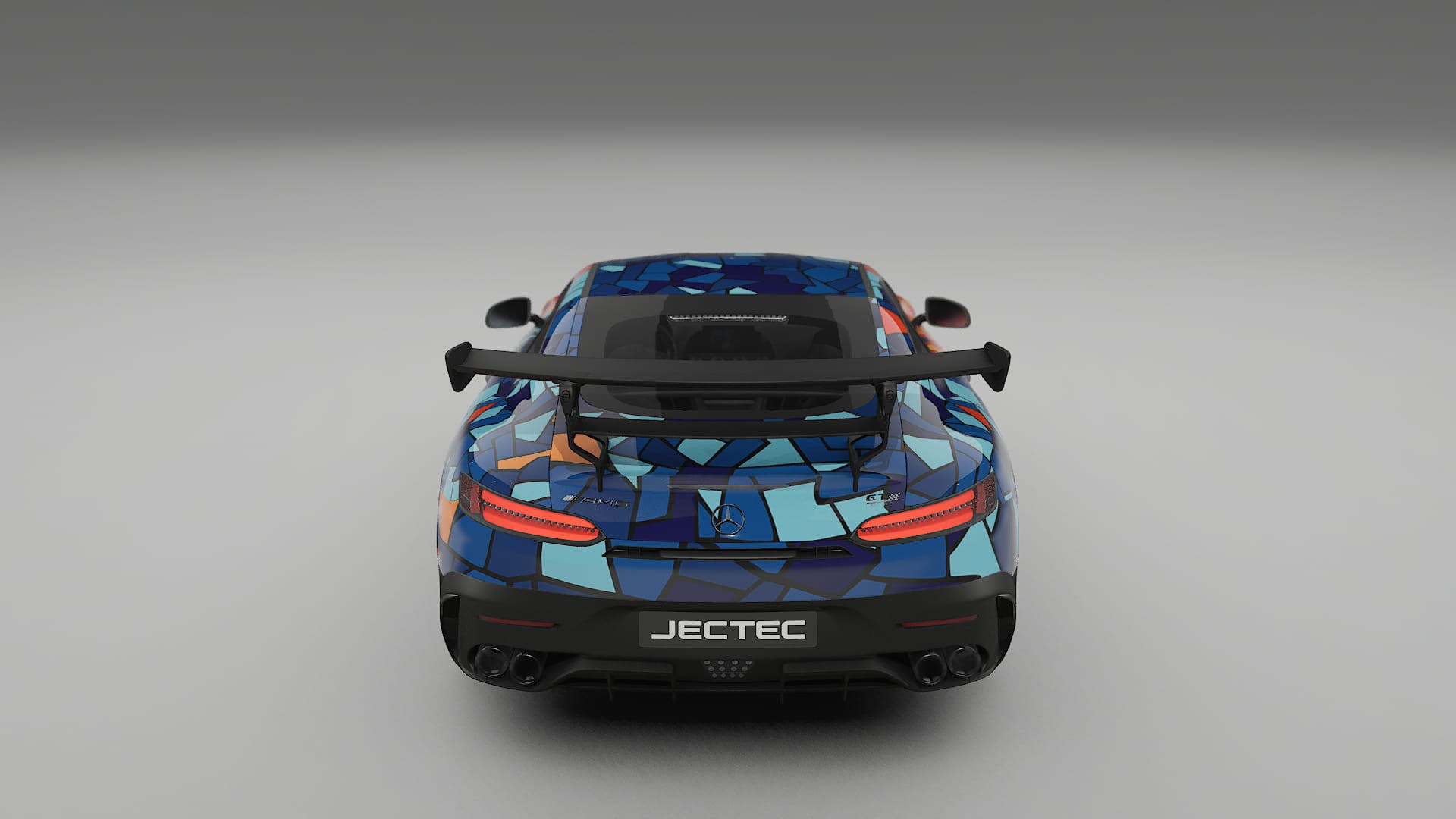 Mercedes AMG GT Black Series C192 Coupe BARCELONA – Designad Wrap PPF-sats i utskrivbar polyuretanfilm