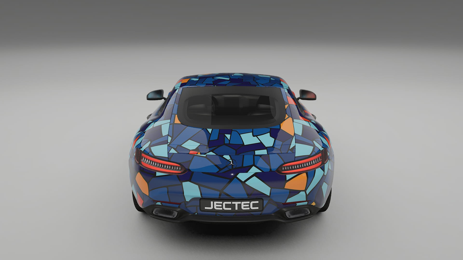 Mercedes AMG GT C190 Coupe BARCELONA – Designad Wrap PPF-sats i utskrivbar polyuretanfilm