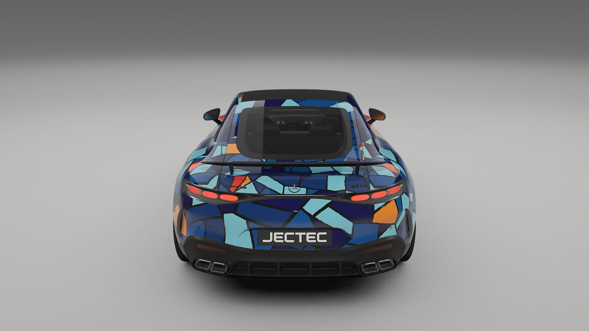 Mercedes AMG GT Coupe C192 BARCELONA – Designad Wrap PPF-sats i utskrivbar polyuretanfilm