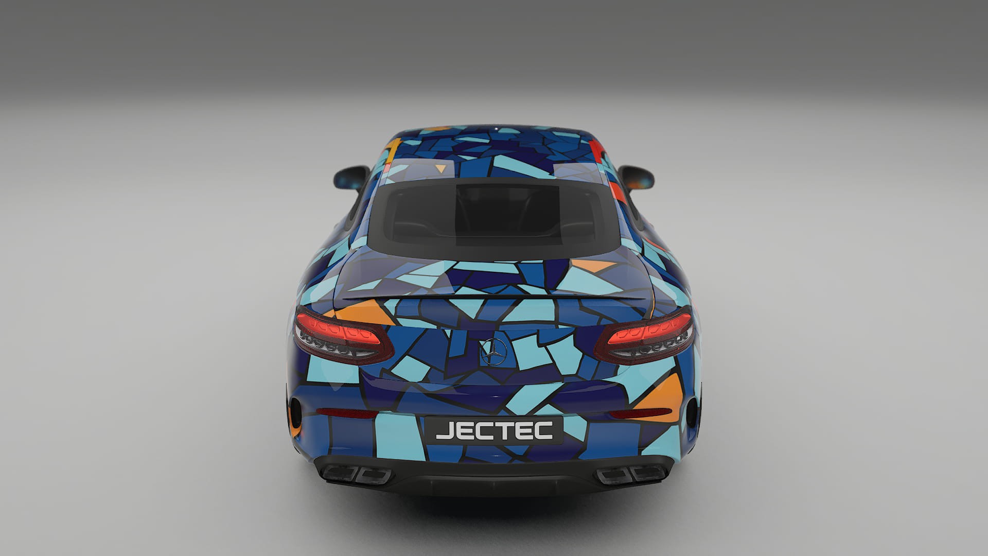 Mercedes C63 AMG W205 Coupe BARCELONA – Designad Wrap PPF-sats i utskrivbar polyuretanfilm