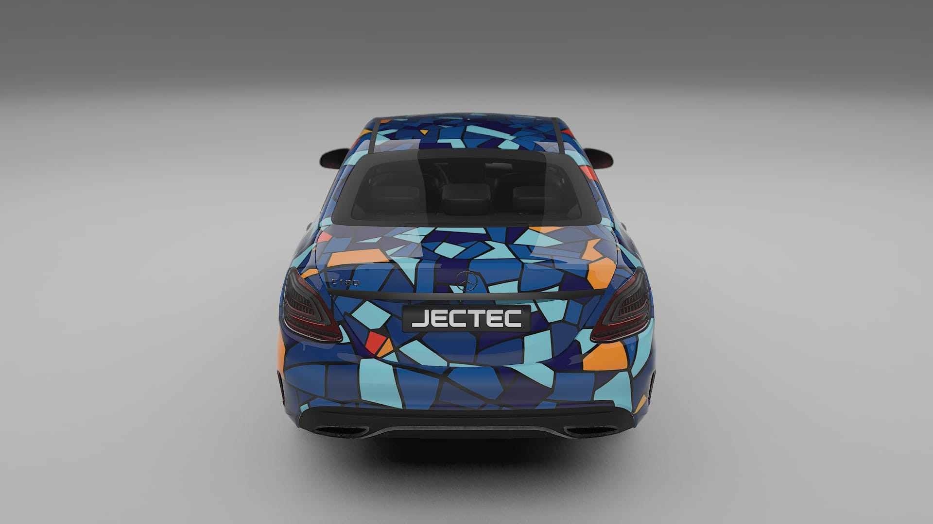 Mercedes C-class W205 AMG sedan BARCELONA – Designad Wrap PPF-sats i utskrivbar polyuretanfilm