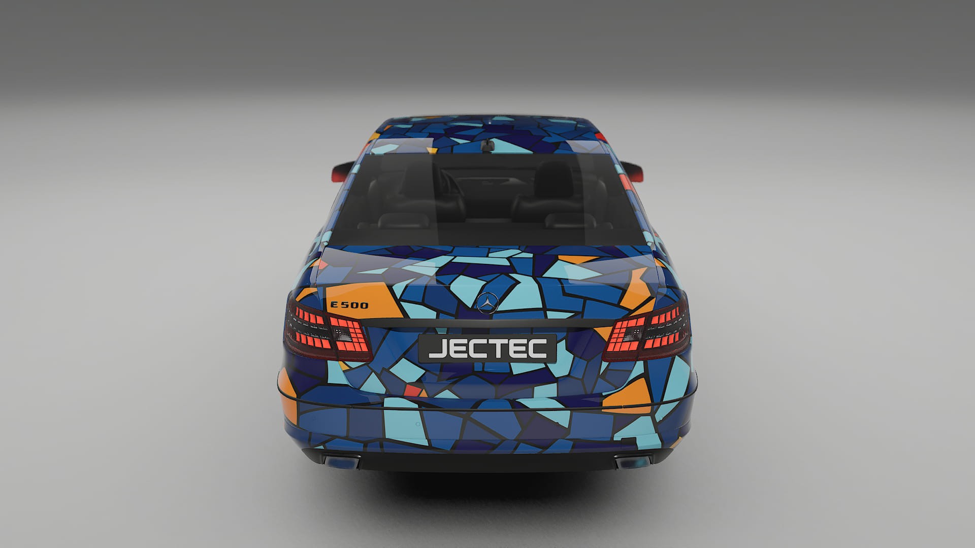 Mercedes E-class Sedan W212 Prefacelift pre-LCI BARCELONA – Designad Wrap PPF-sats i utskrivbar polyuretanfilm