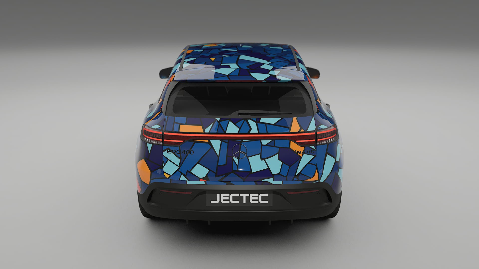 Mercedes EQC AMG BARCELONA – Designad Wrap PPF-sats i utskrivbar polyuretanfilm