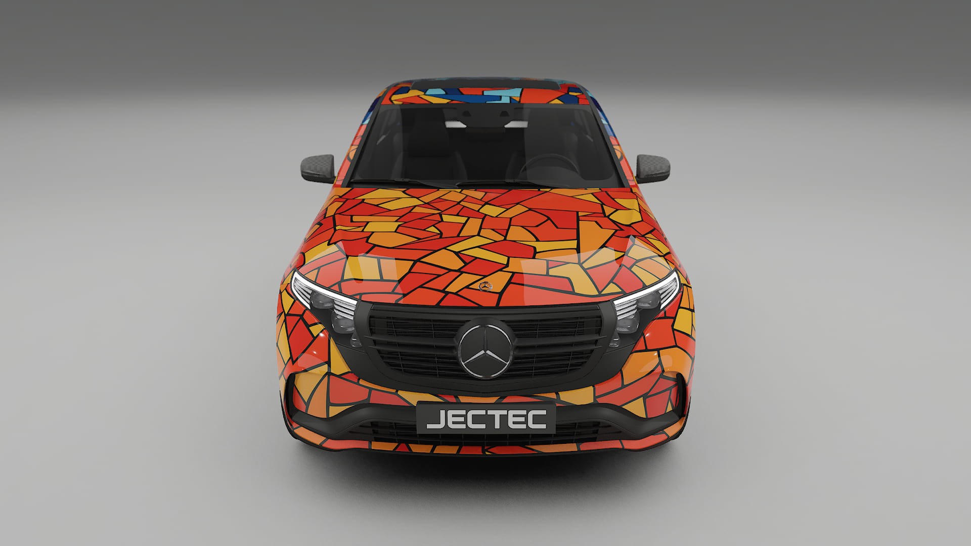 Mercedes EQC AMG BARCELONA – Designad Wrap PPF-sats i utskrivbar polyuretanfilm
