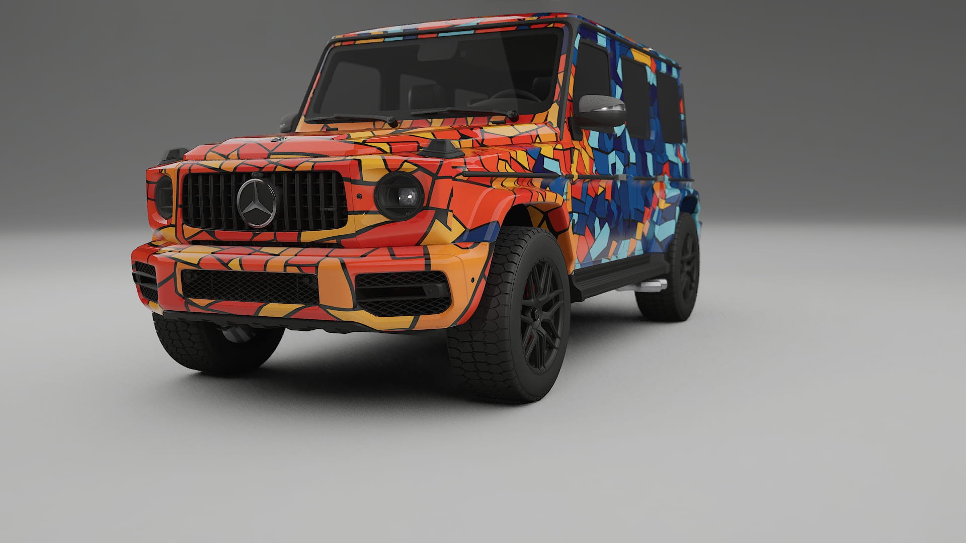 Mercedes G63 AMG W463A BARCELONA – Designad Wrap PPF-sats i utskrivbar polyuretanfilm